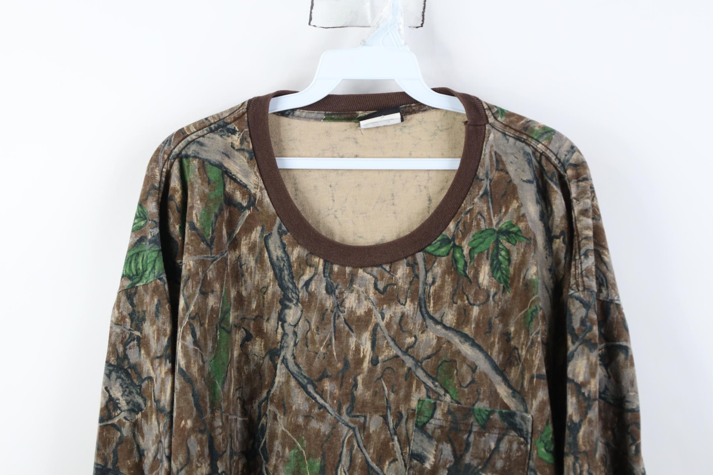 Vintage Vintage 90s Streetwear Camouflage Long Sleeve T-Shirt USA Size US XXL / EU 58 / 5 - 2 Thumbnail
