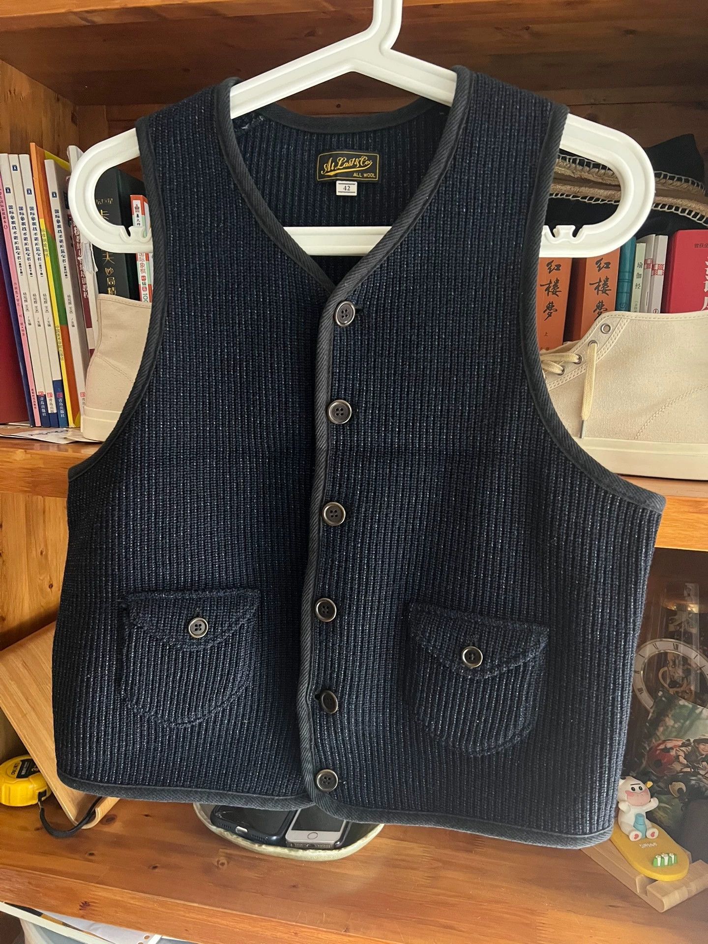 Other TIMEWORN ATLAST&CO Indigo Wool Vest 42 (Small) Size US XS / EU 42 / 0 - 3 Thumbnail