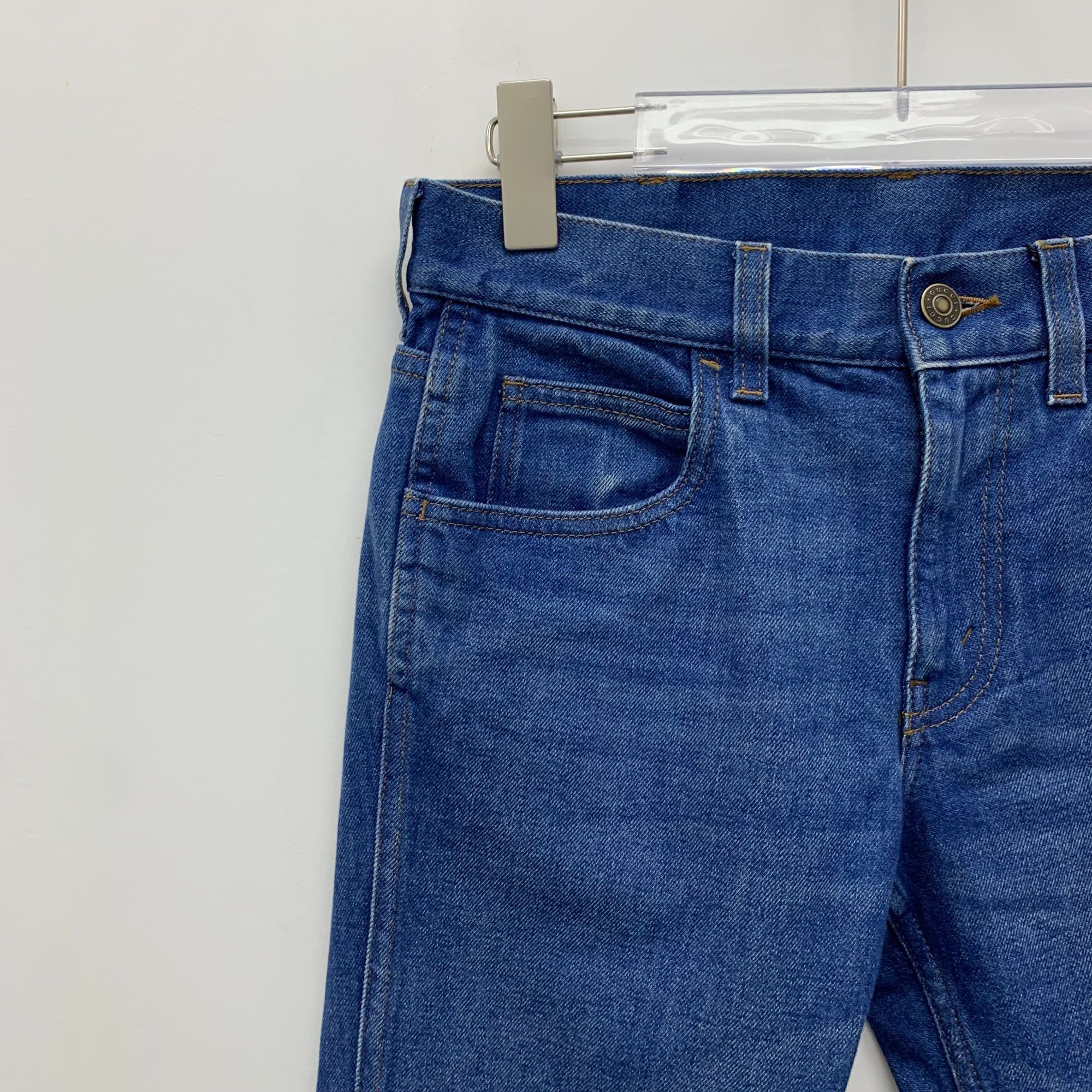 Gucci Gucci Blue Denim Skinny Jeans Size 28 Made In Italy Leather Size 28" / US 6 / IT 42 - 7 Thumbnail