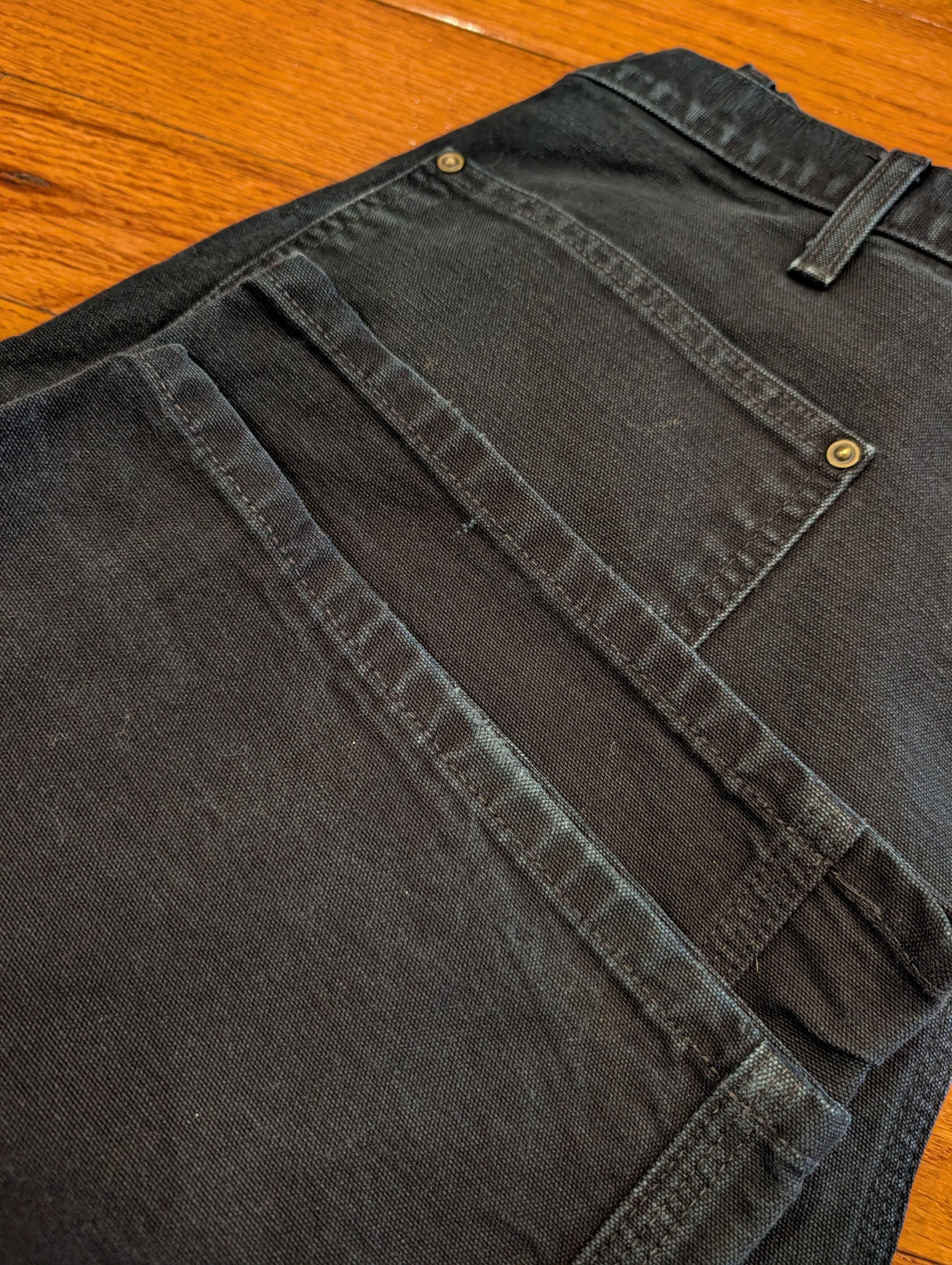Carhartt Carhartt B136 BLK Duck Canvas Double Work Pants 38 x 30 Size US 38 / EU 54 - 6 Thumbnail