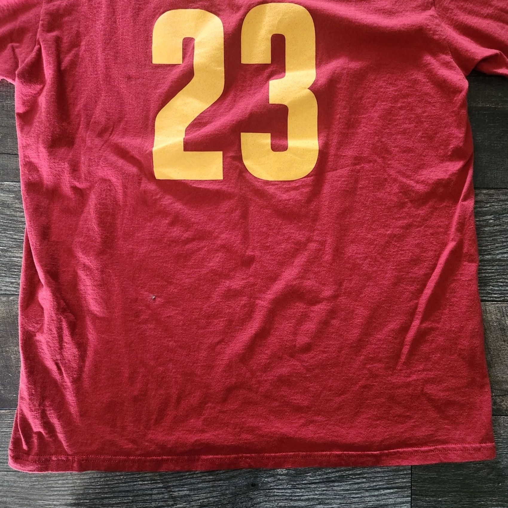 Adidas adidas Shirt Mens L Red Lebron James Cleveland Cavs Jersey Tee Wine Size US L / EU 52-54 / 3 - 5 Thumbnail