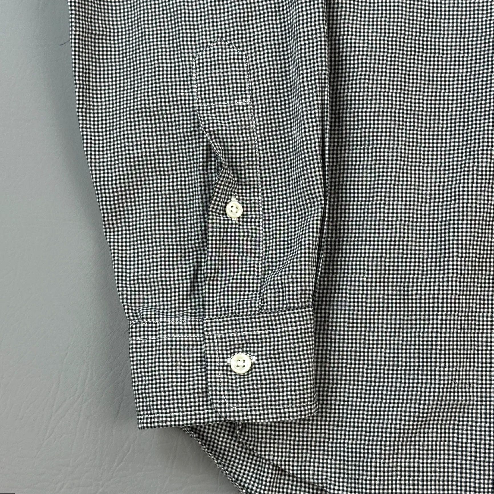 Ralph Lauren Ralph Lauren Shirt Mens Medium Micro Gingham Cotton Stretch Long Sleeve Preppy Shirt Size US M / EU 48-50 / 2 - 2 Thumbnail