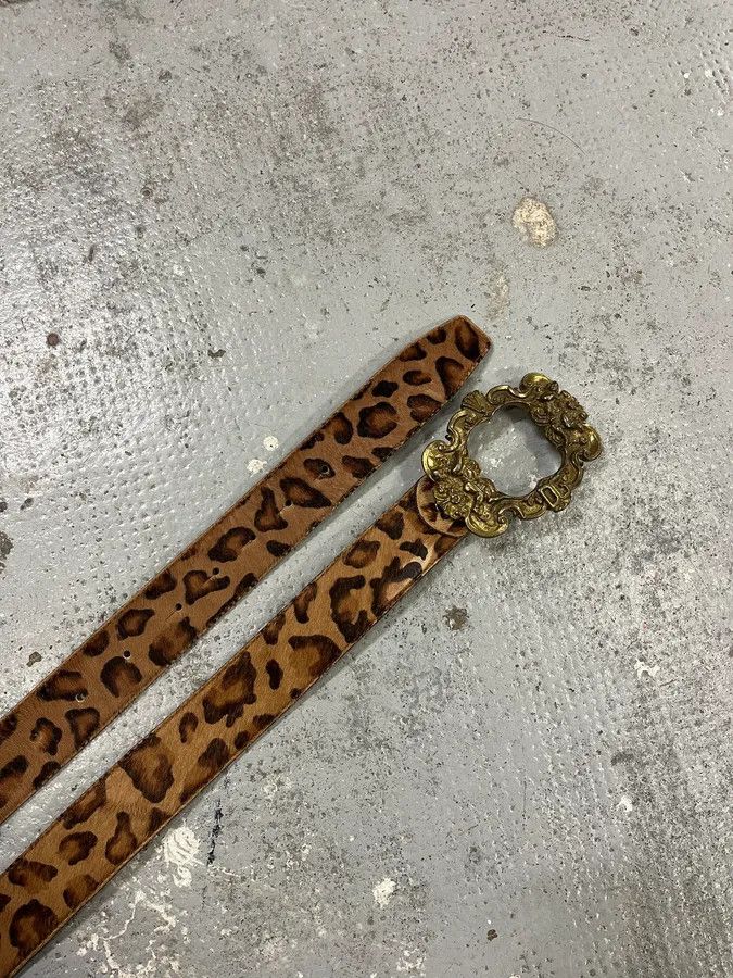 Dolce & Gabbana FW2006 Dolce & Gabbana Leopard Print Fur Leather Belt Size ONE SIZE - 5 Thumbnail