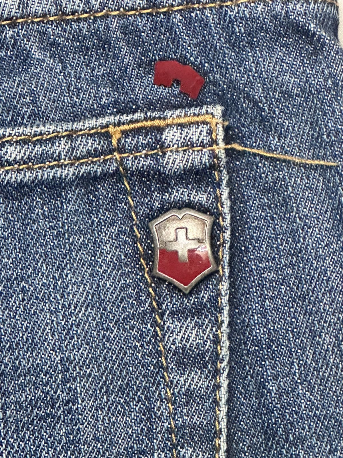 Victorinox Vintage Victorinox Premium Selvage Denim Light Blue Wash Size US 36 / EU 52 - 10 Thumbnail