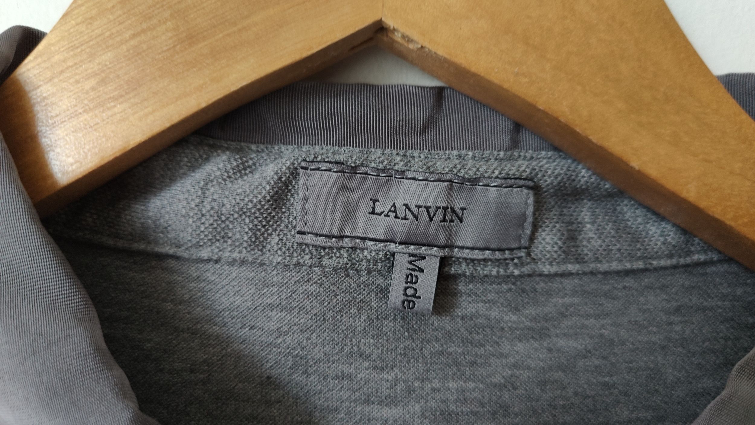 Lanvin Lanvin Essentials Rare Italy Longsleeve Polo Size US L / EU 52-54 / 3 - 4 Thumbnail