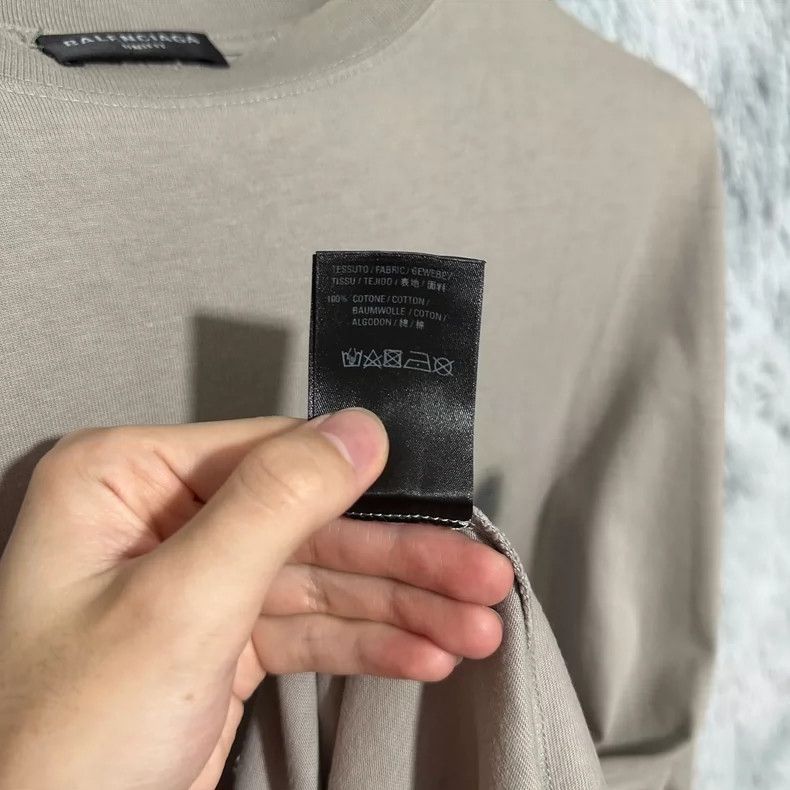 Balenciaga Balenciaga Blur Mosaic Short Sleeve T-Shirt Khaki Size US XS / EU 42 / 0 - 7 Thumbnail
