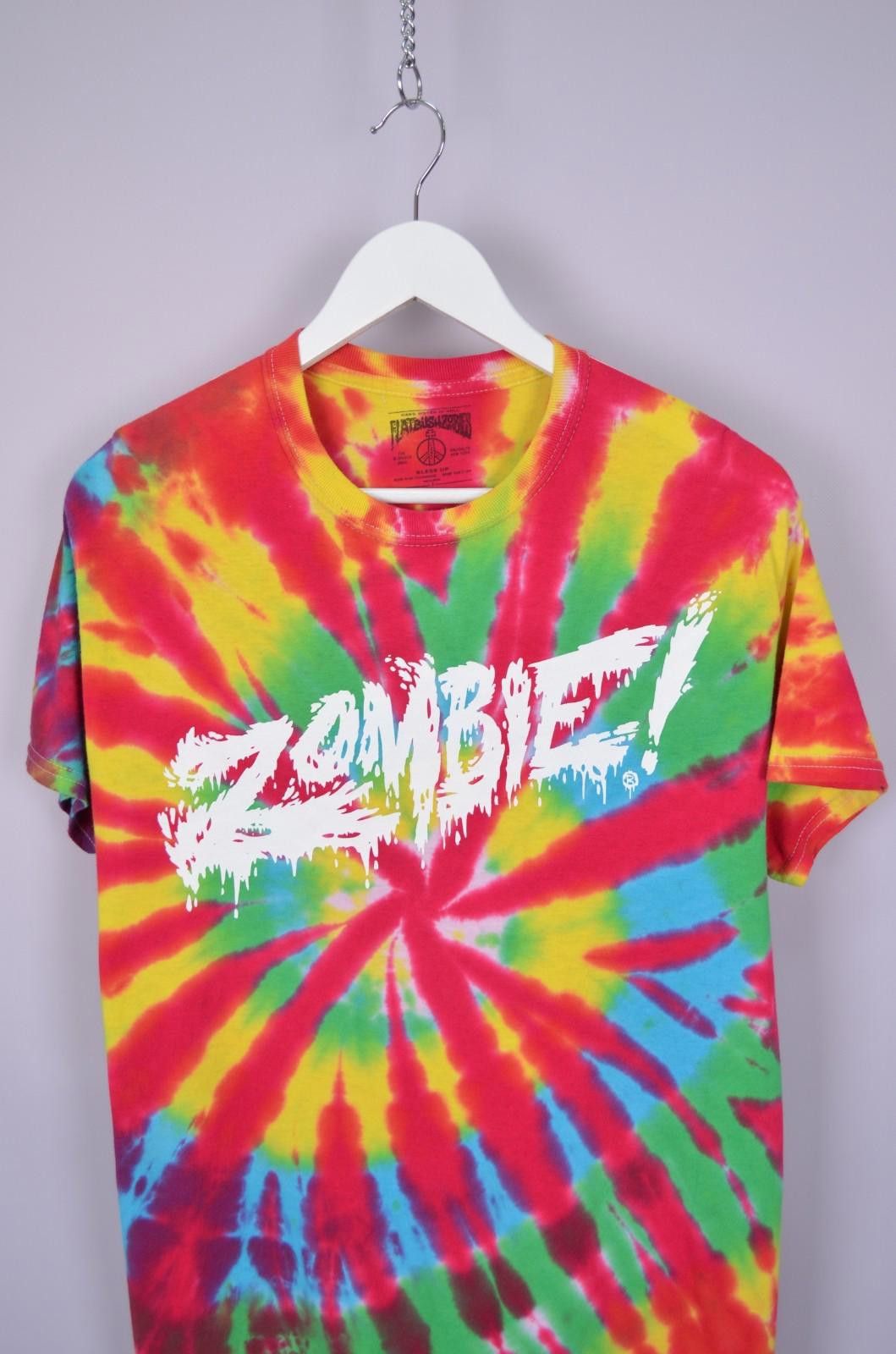 Designer Flatbush Zombies Rainbow OG Tie Dye Brooklyn T Shirt Size S Size US S / EU 44-46 / 1 - 2 Thumbnail