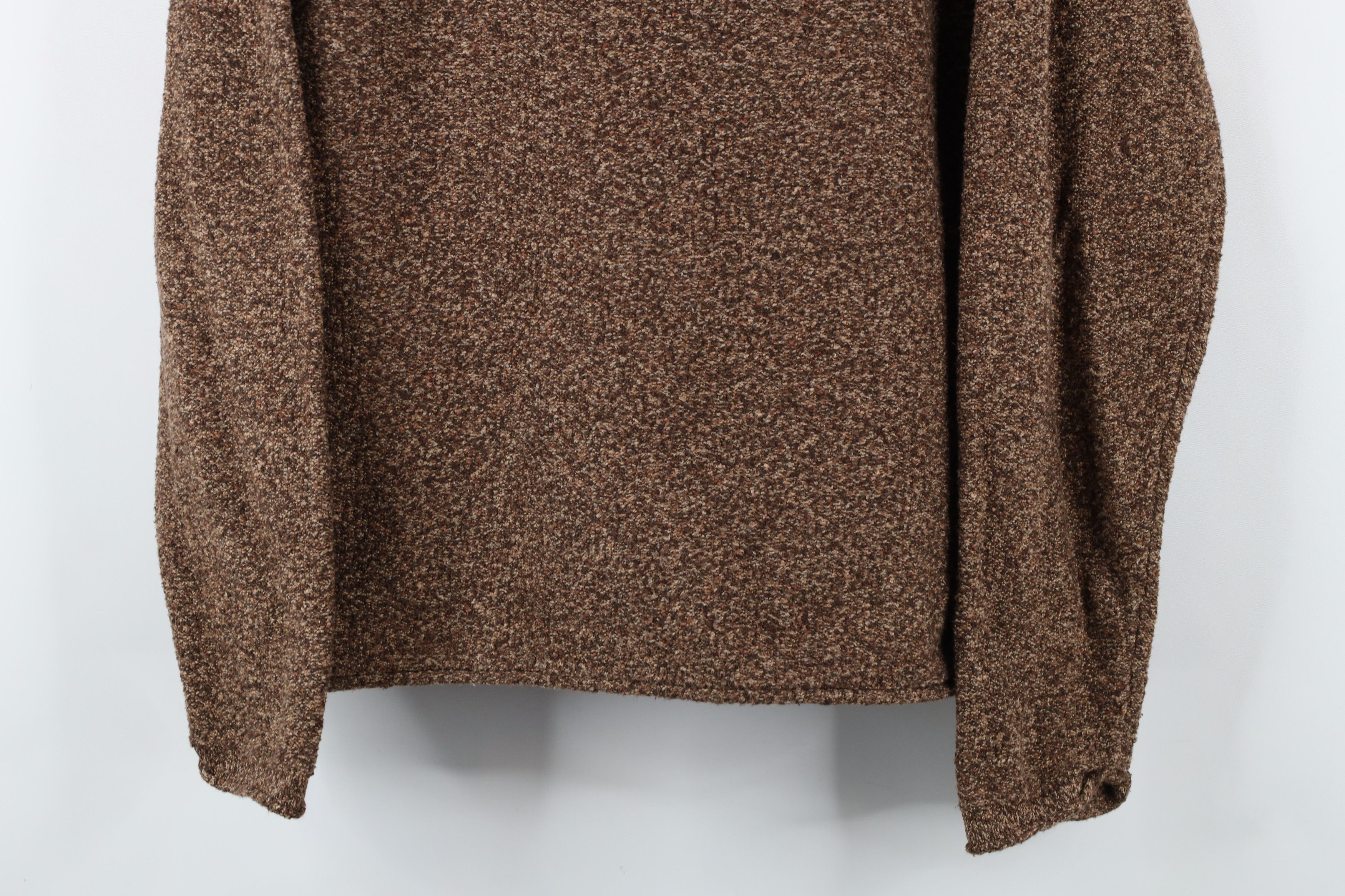 Vintage Vintage 90s Streetwear Marled Knit V-Neck Sweater Brown Size XL / US 12-14 / IT 48-50 - 3 Thumbnail