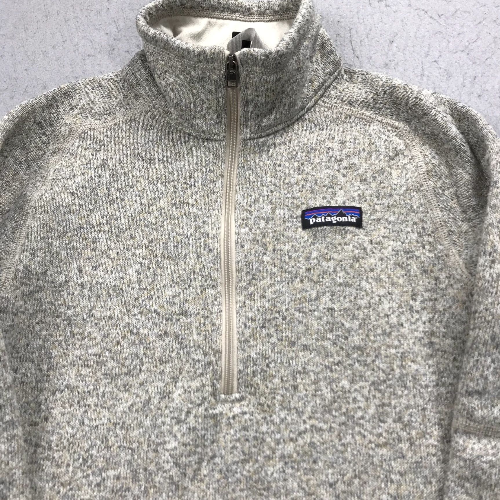 Patagonia Patagonia Better Sweater Womens M Beige 1/4 Zip Pullover Fleece Hiking Jacket Size M / US 6-8 / IT 42-44 - 3 Thumbnail