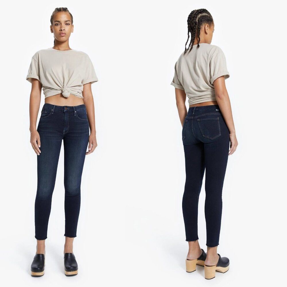 MOTHER MOTHER The Looker Ankle Fray Coffee, Tea, Or Me? Jeans Size Size 27" / US 4 / IT 40 - 1 Thumbnail