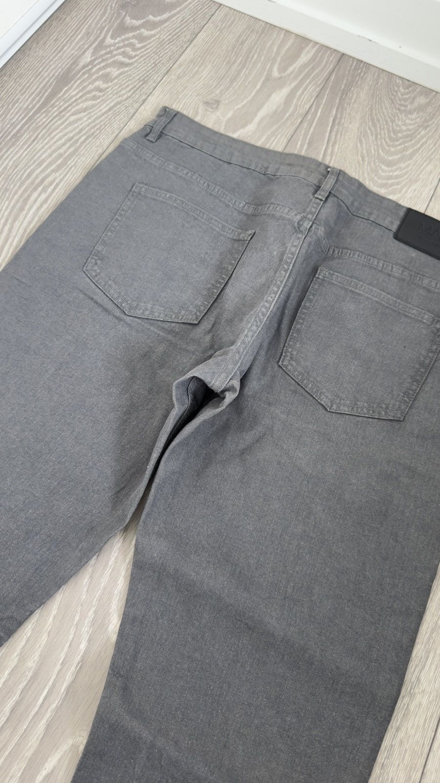 Fashion Nova Men's Grey Zip Detail Jeans - Size 38 Size US 38 / EU 54 - 6 Thumbnail
