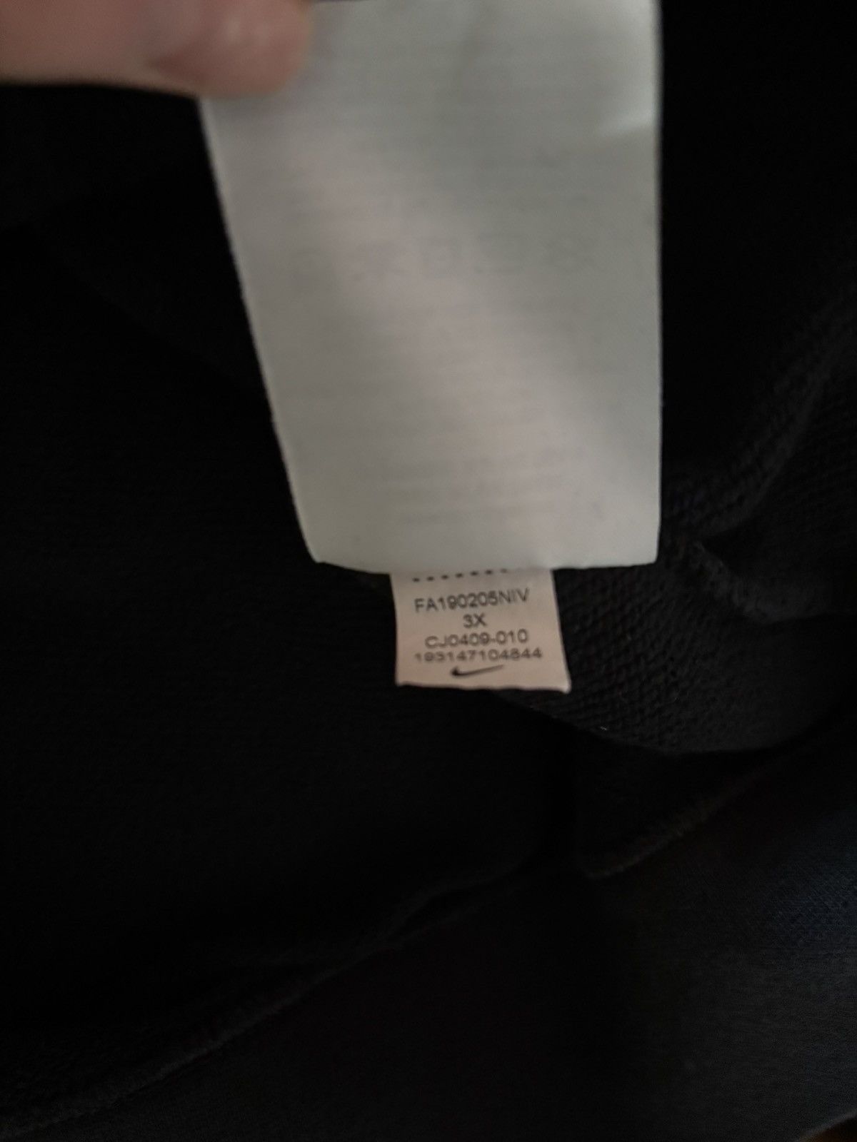 Nike Nike Long-Sleeved Black Pullover Hoodie Size US XXL / EU 58 / 5 - 6 Thumbnail