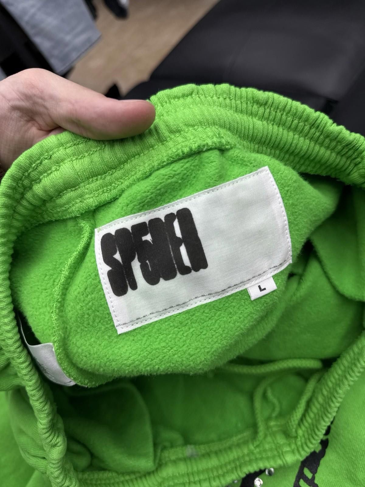 Other Sp5der Worldwide Slime Green Sweats Young Thug Spider (L) Size US 34 / EU 50 - 7 Thumbnail