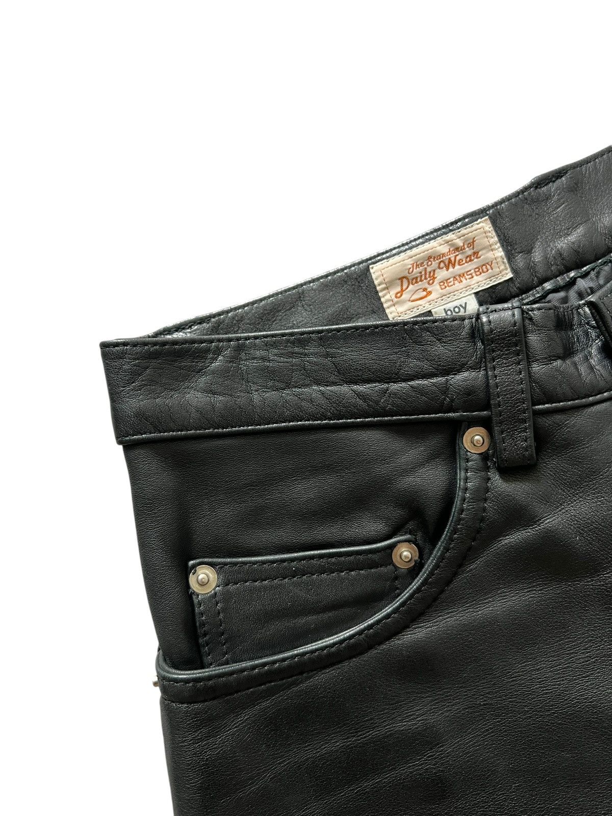 Beams Japan Vintage Beams Leather Pants Size US 28 / EU 44 - 5 Thumbnail