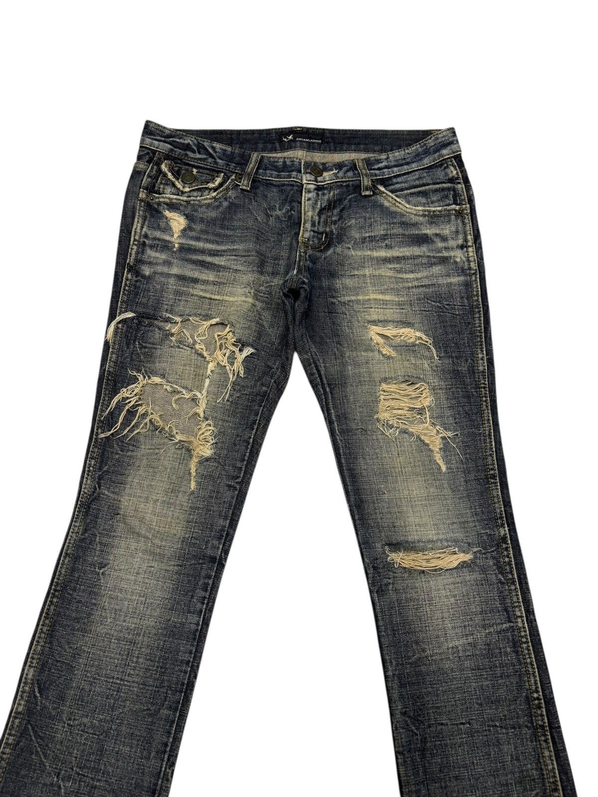 If Six Was Nine 🔥MARAXIA PUNK DISTRESS RUSTY JEANS SKINNY BOOTCUT DENIM Size 31" - 5 Thumbnail