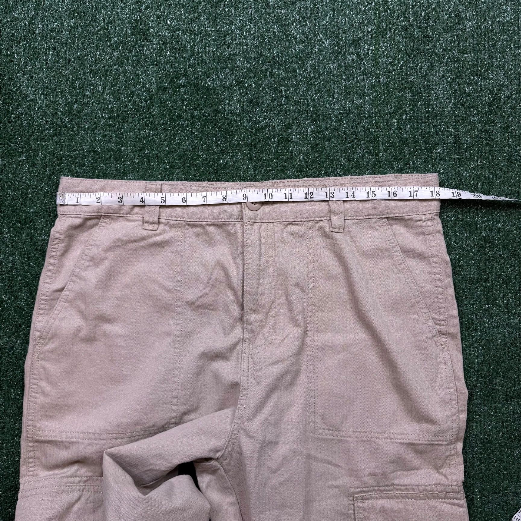 Cotton On Cotton On Cargo Pants Men's Size 34x28 Brown Cotton Cargo Pocket Flat Front Vintage No 28 Inseam Size US 34 / EU 50 - 5 Thumbnail