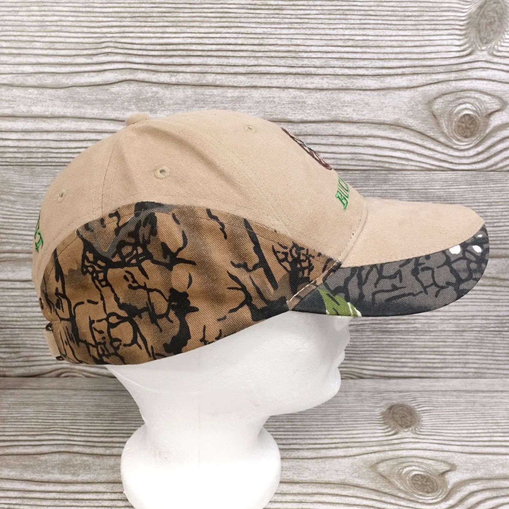 Vintage BUCHHEITE MISSOURI CAMO ADJUSTABLE STRAPBACK BASEBALL HAT CAP Size ONE SIZE - 6 Thumbnail