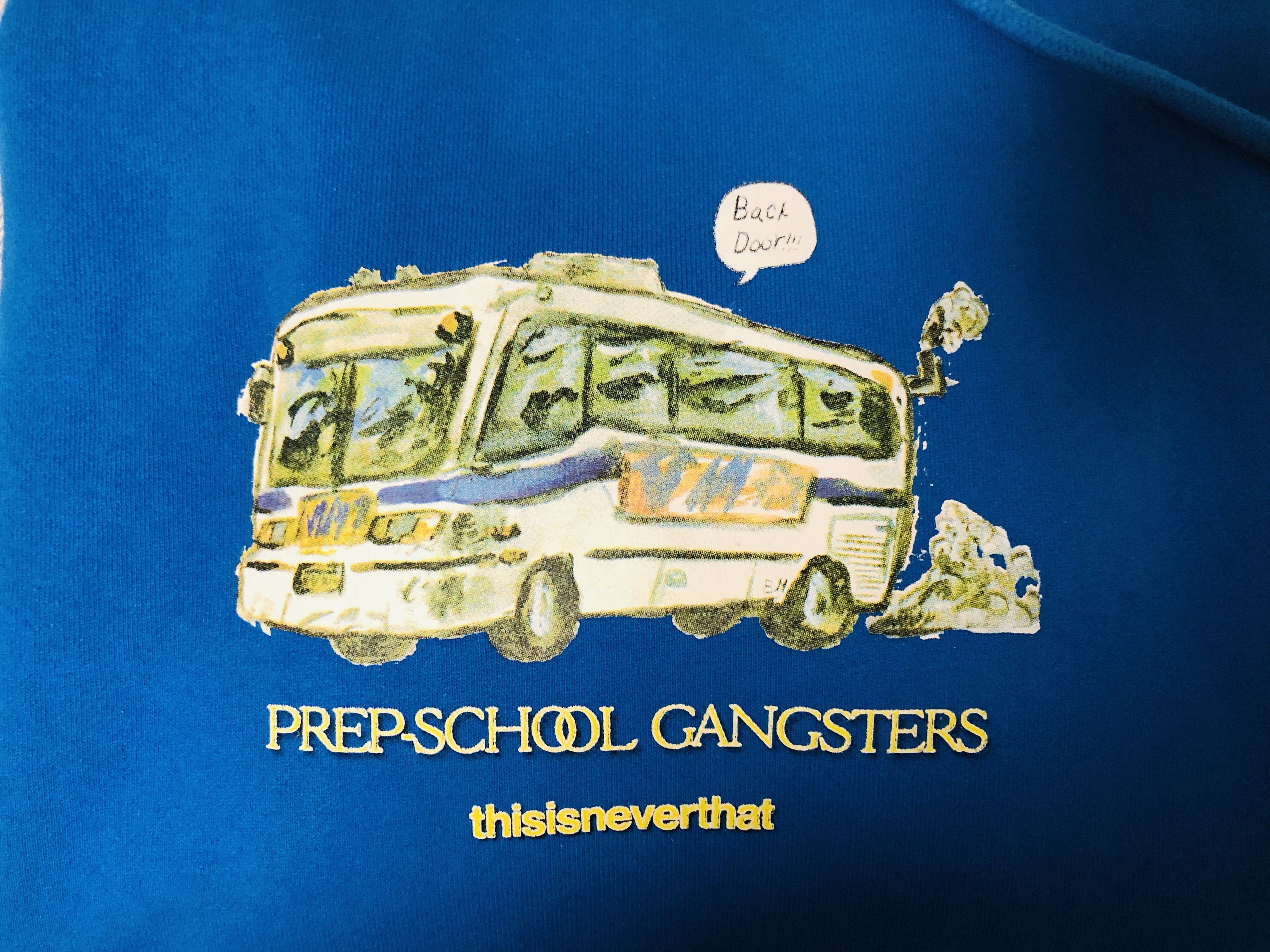 thisisneverthat FW19 WC Bus Hoodie Hooded Sweatshirt Light Blue Size US S / EU 44-46 / 1 - 4 Thumbnail