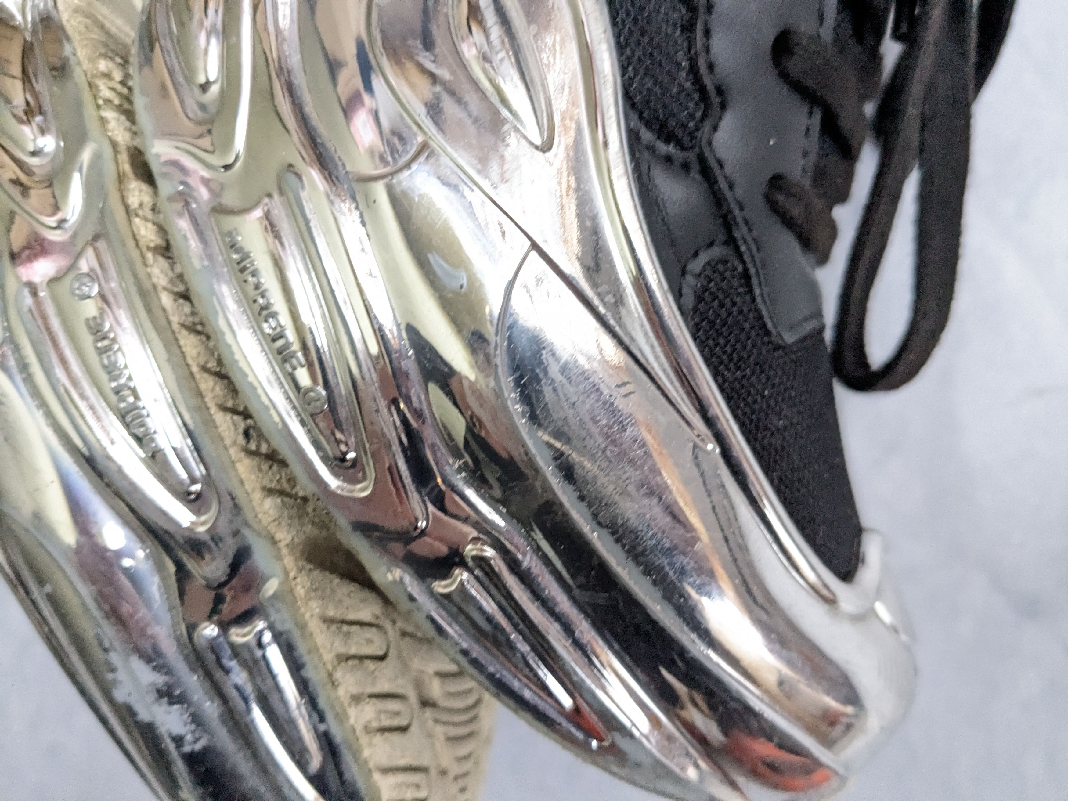 Raf Simons Adidas x Raf Simons Ozweego Mirrored Black Silver EE7944 Size US 8 / EU 41 - 13 Thumbnail