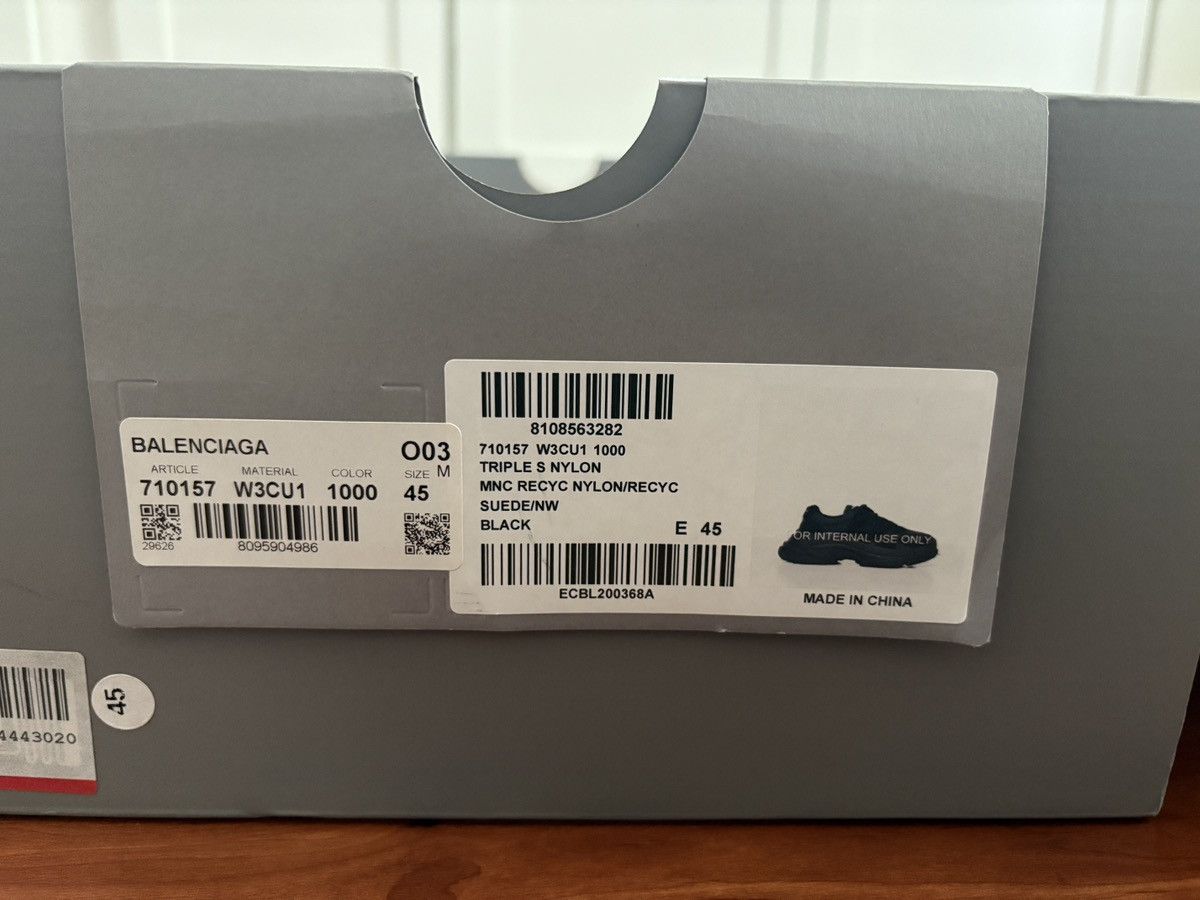 Balenciaga Balenciaga Nylon Triple S sneaker Size US 12 / EU 45 - 13 Thumbnail