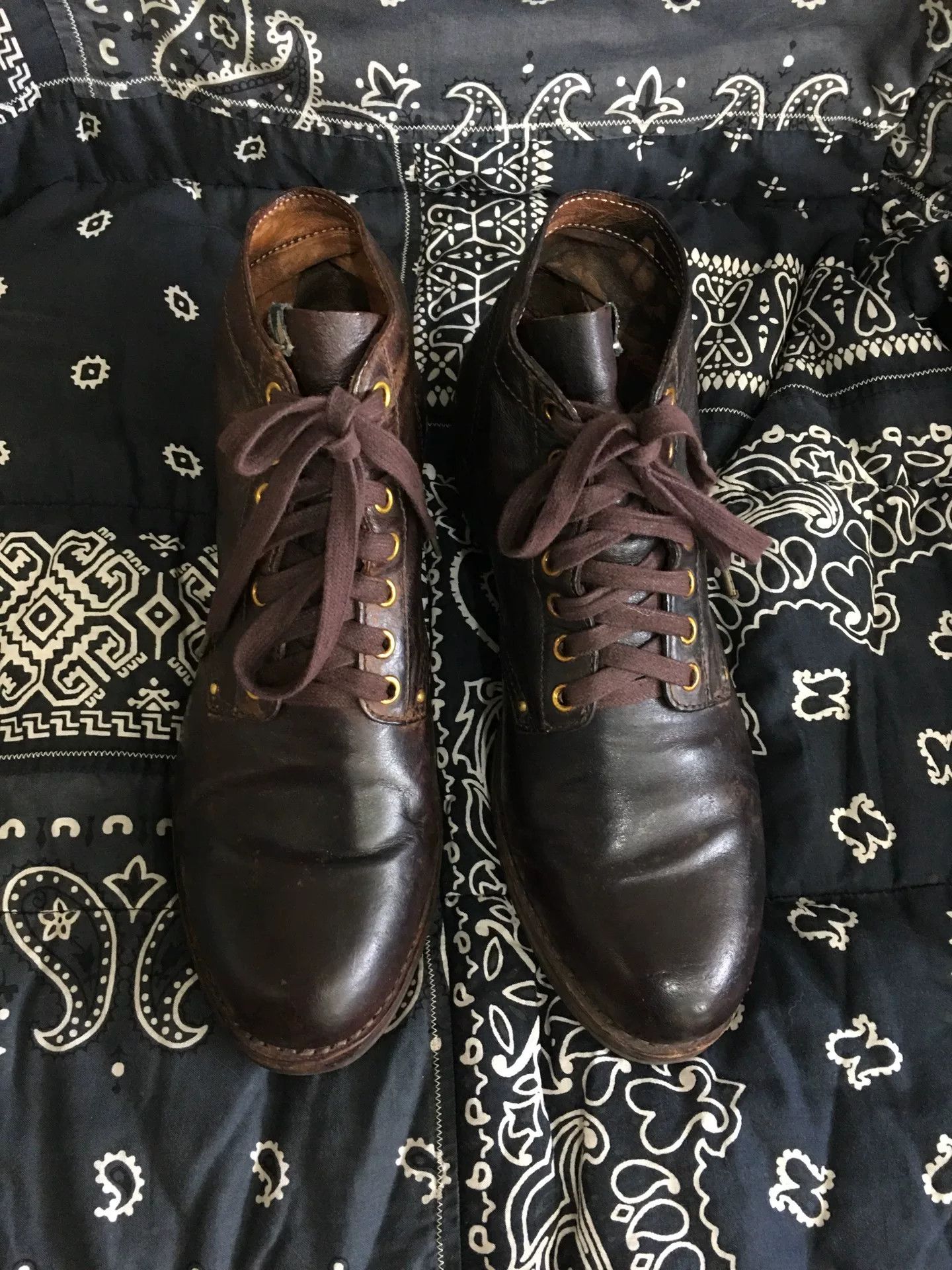 visvim 20aw ict brigadier boots dk brown