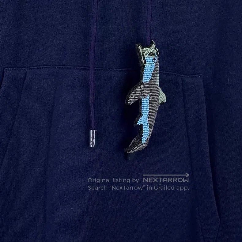 Louis Vuitton Louis Vuitton Navy Blue Shark Beaded Cotton Hooded Drawstr Size US M / EU 48-50 / 2 - 4 Thumbnail