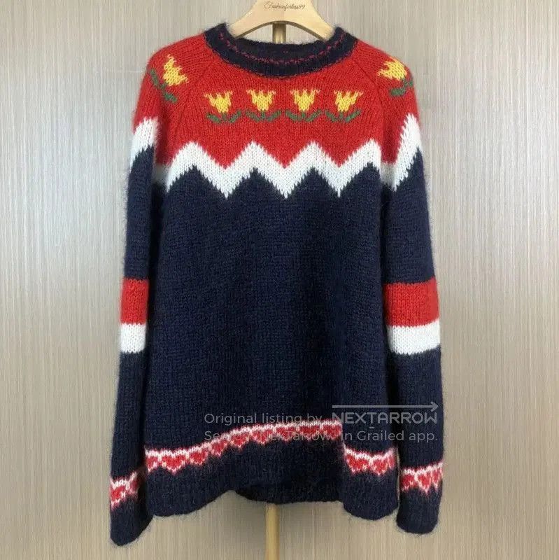 Miu Miu Miu Miu Colorful Mohair Sweater . Size M / US 6-8 / IT 42-44 - 1 Thumbnail
