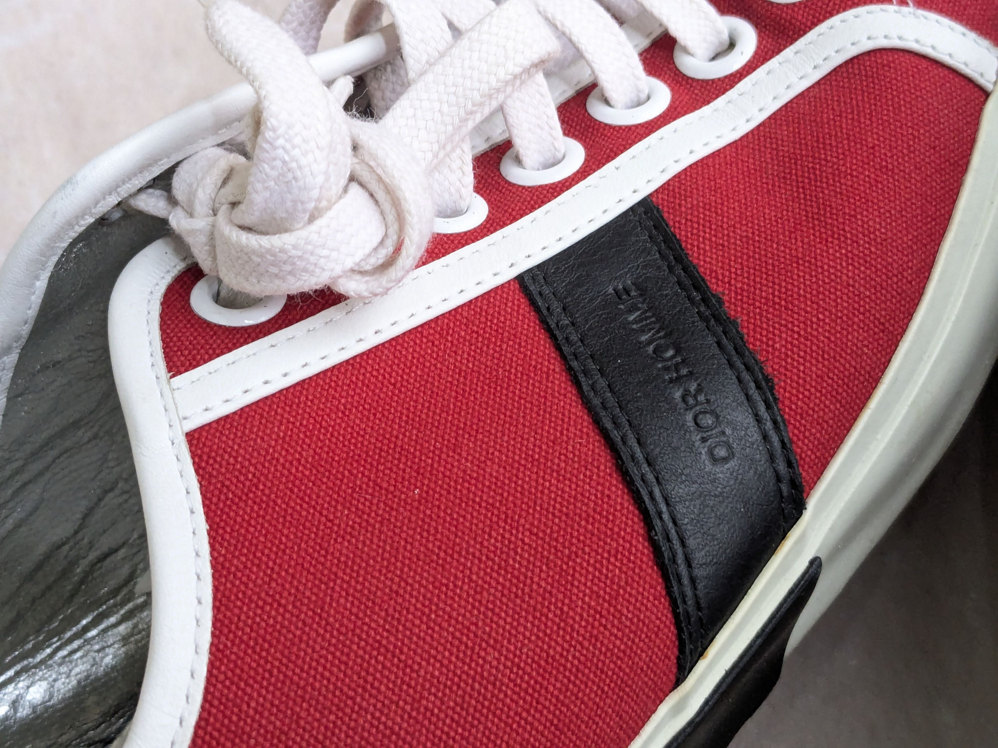 Dior Dior Homme Sneakers Red 10 Low Tops Canvas Size US 10 / EU 43 - 13 Thumbnail