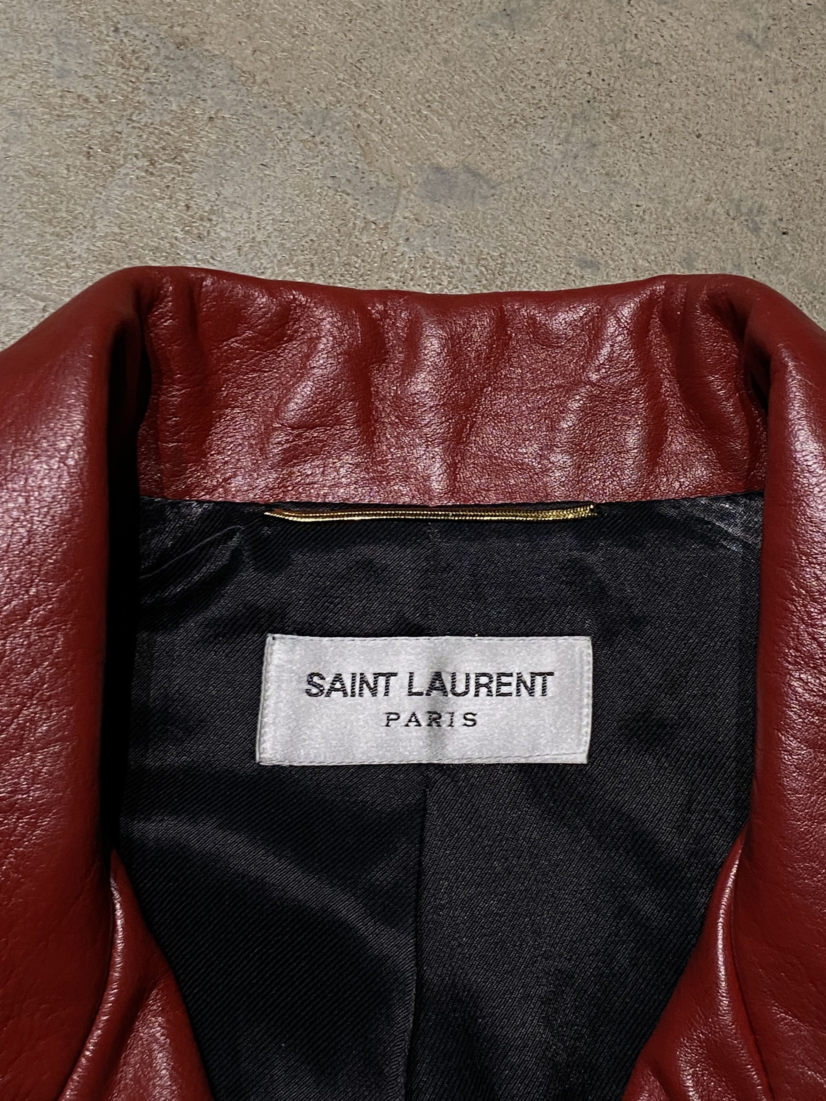 Saint Laurent Paris SLP SS16 "Surfsound" Degradé Sunset L17 Leather Jacket Size XS / US 0-2 / IT 36-38 - 19 Thumbnail