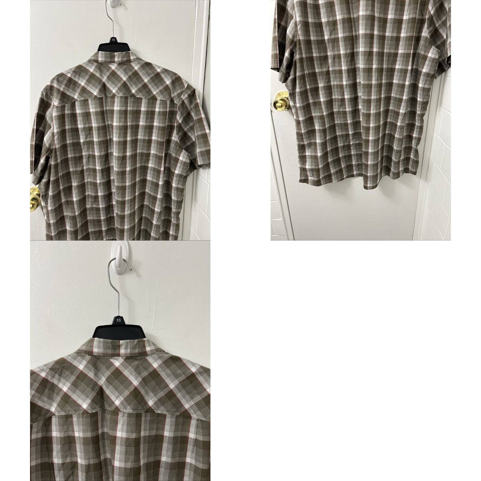 Vintage VINTAGE LL Bean Shirt Mens XL Brown Plaid Pockets Button Down S/S 504174 Size US XL / EU 56 / 4 - 8 Thumbnail