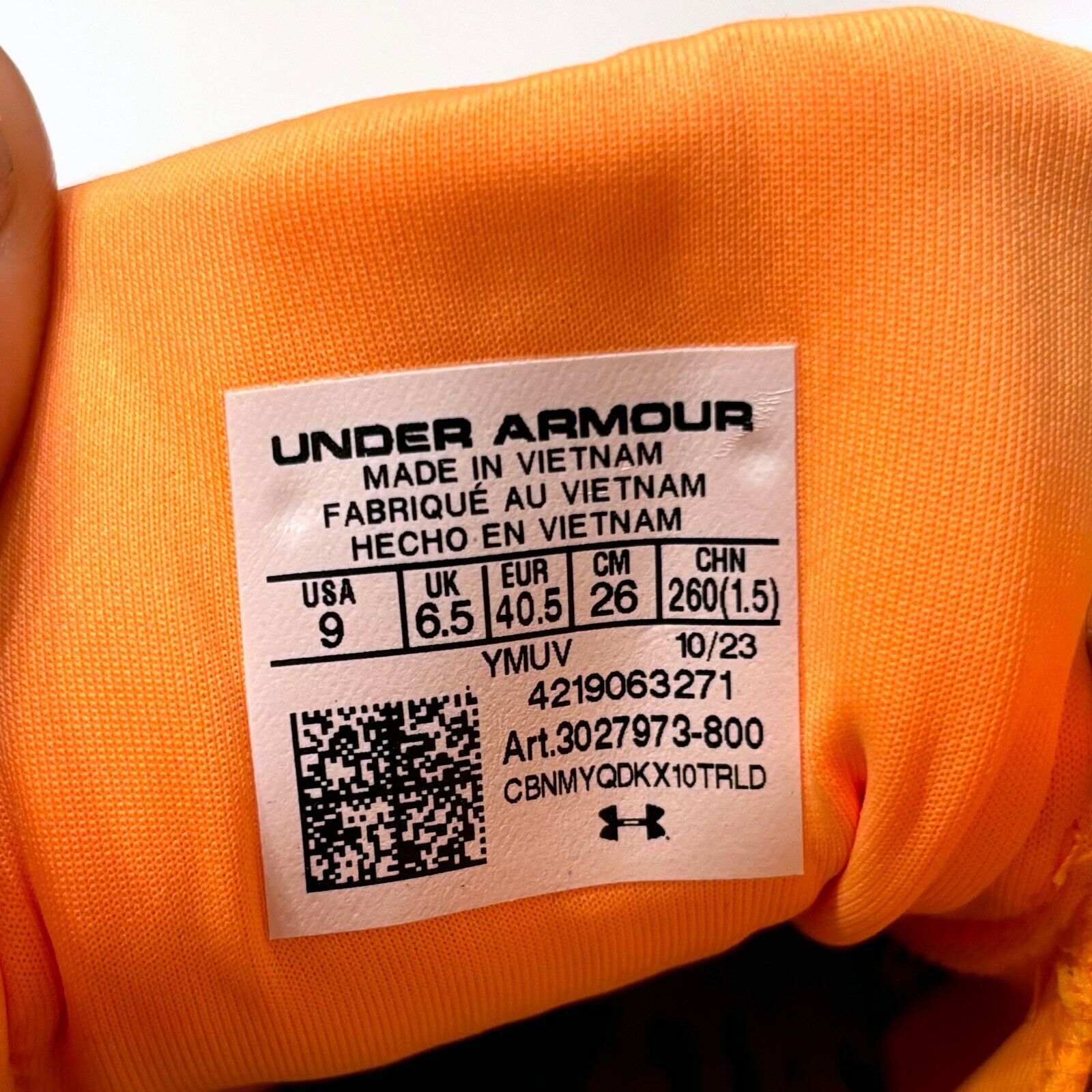 Under Armour Under Armour Infinite Elite Orange Women's Sneakers Sz 9 Size US 9 / IT 39 - 10 Thumbnail