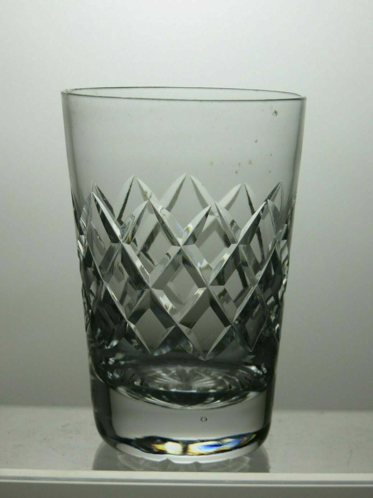 The Unbranded Brand Lead Crystal Cut Glass Set Of 4 Tumblers 3 2/3" Size ONE SIZE - 4 Thumbnail
