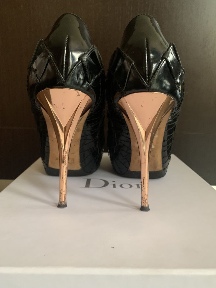 Dior Dior Patent Leather Heels Size US 8.5 / IT 38.5 - 4 Thumbnail