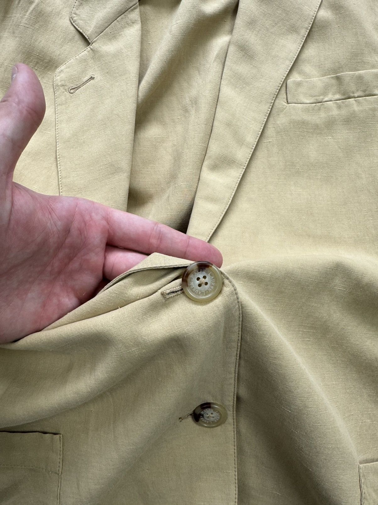 Polo Ralph Lauren Lauren Ralph Lauren Camel Silk Blazer Women’s L Size L / US 10 / IT 46 - 5 Thumbnail