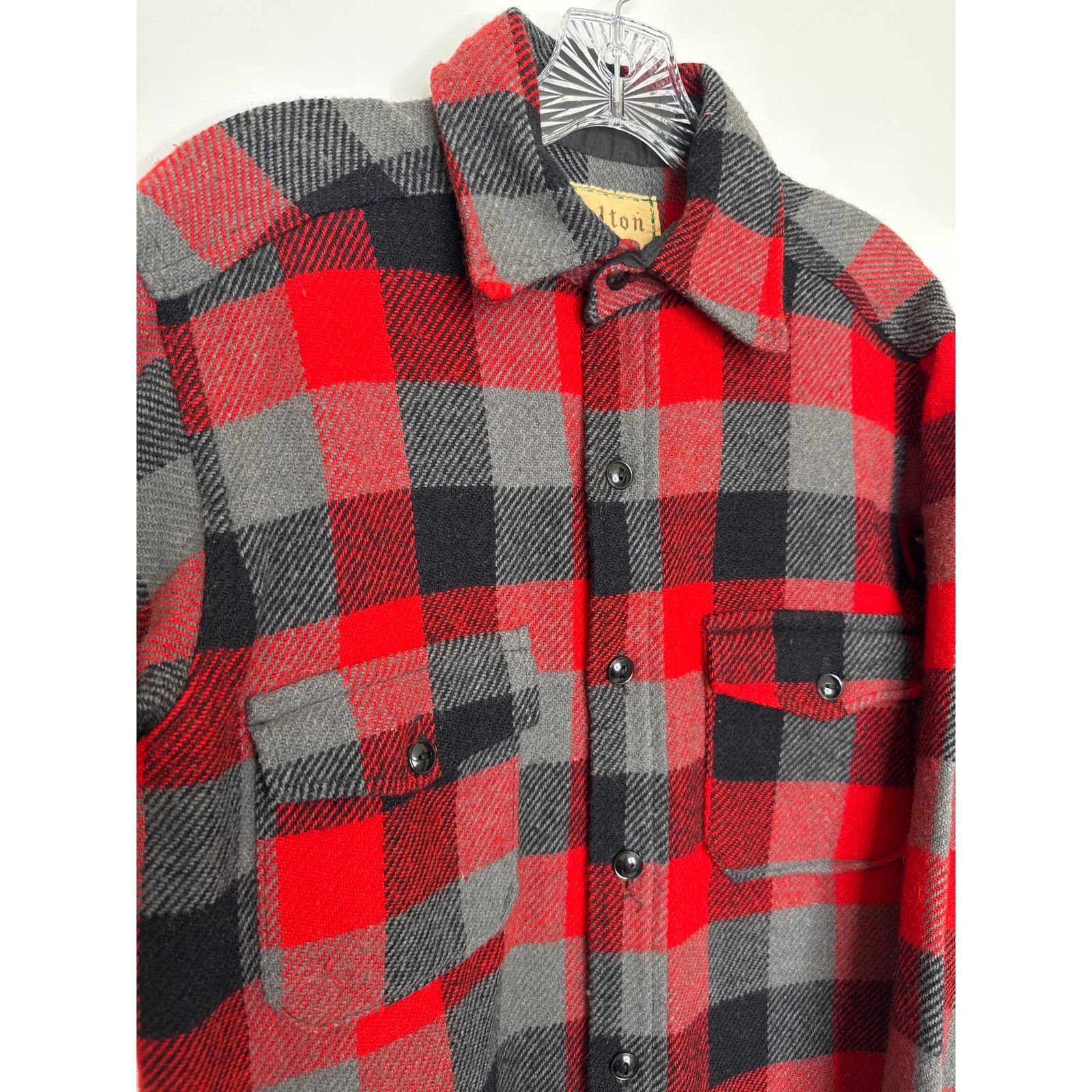 Vintage Vtg Melton wintermaster 50 wool hunting buffalo check shirt Size US M / EU 48-50 / 2 - 13 Thumbnail