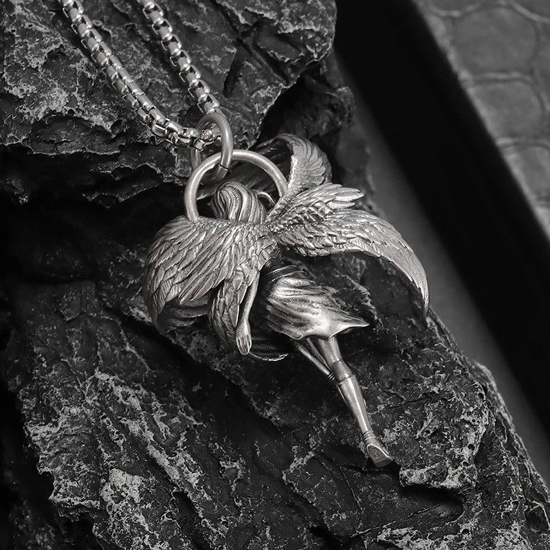 Jewelry Four-Winged Pendant Necklace Size ONE SIZE - 2 Thumbnail