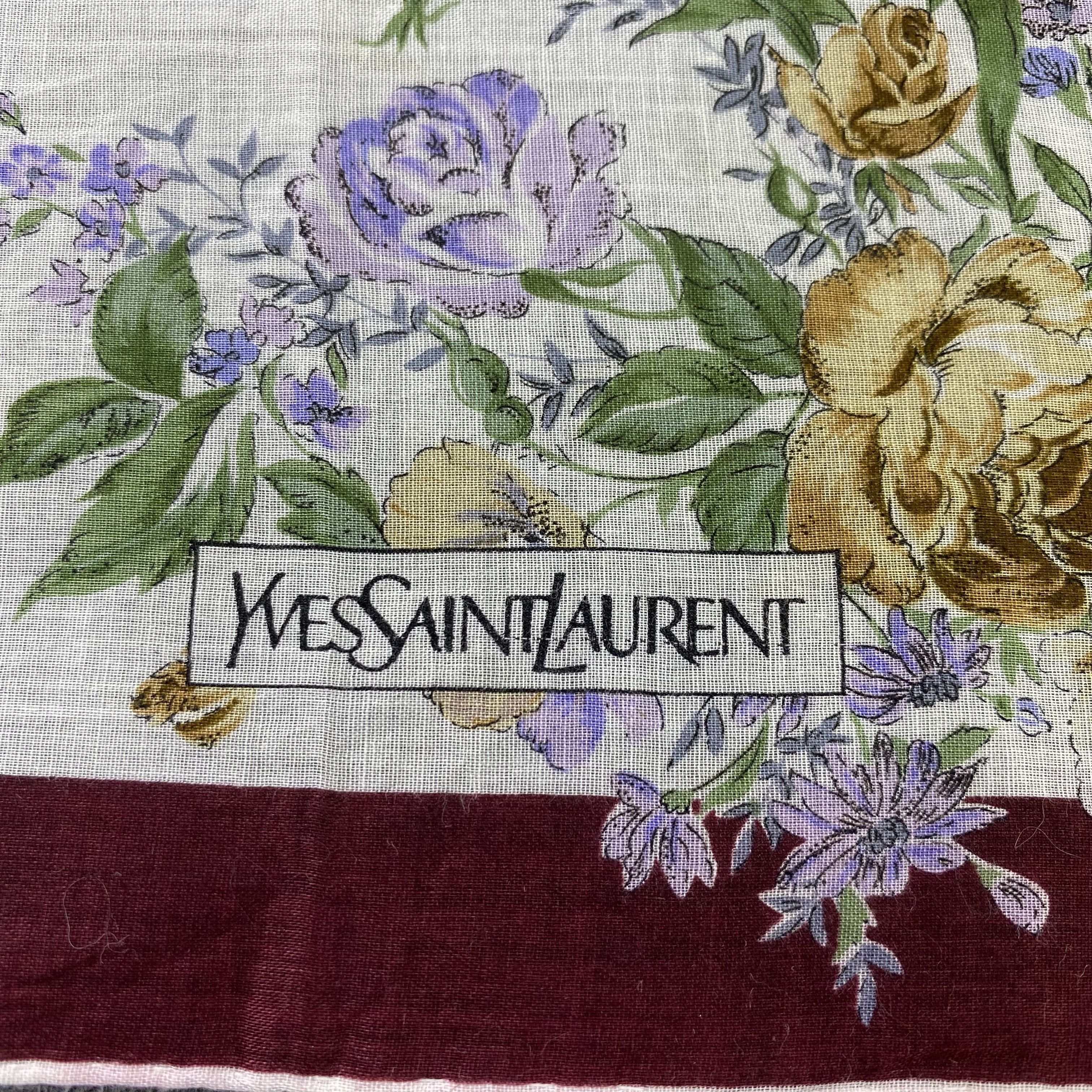 Vintage × Yves Saint Laurent Yves Saint Laurent Handkerchief / Bandana /Neckerchief-B1001 Size ONE SIZE - 5 Thumbnail
