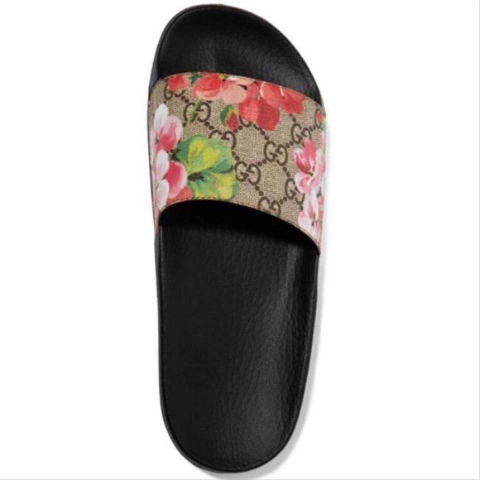 Gucci GG logo floral bloom rubber slides Size US 6 / IT 36 - 5 Thumbnail