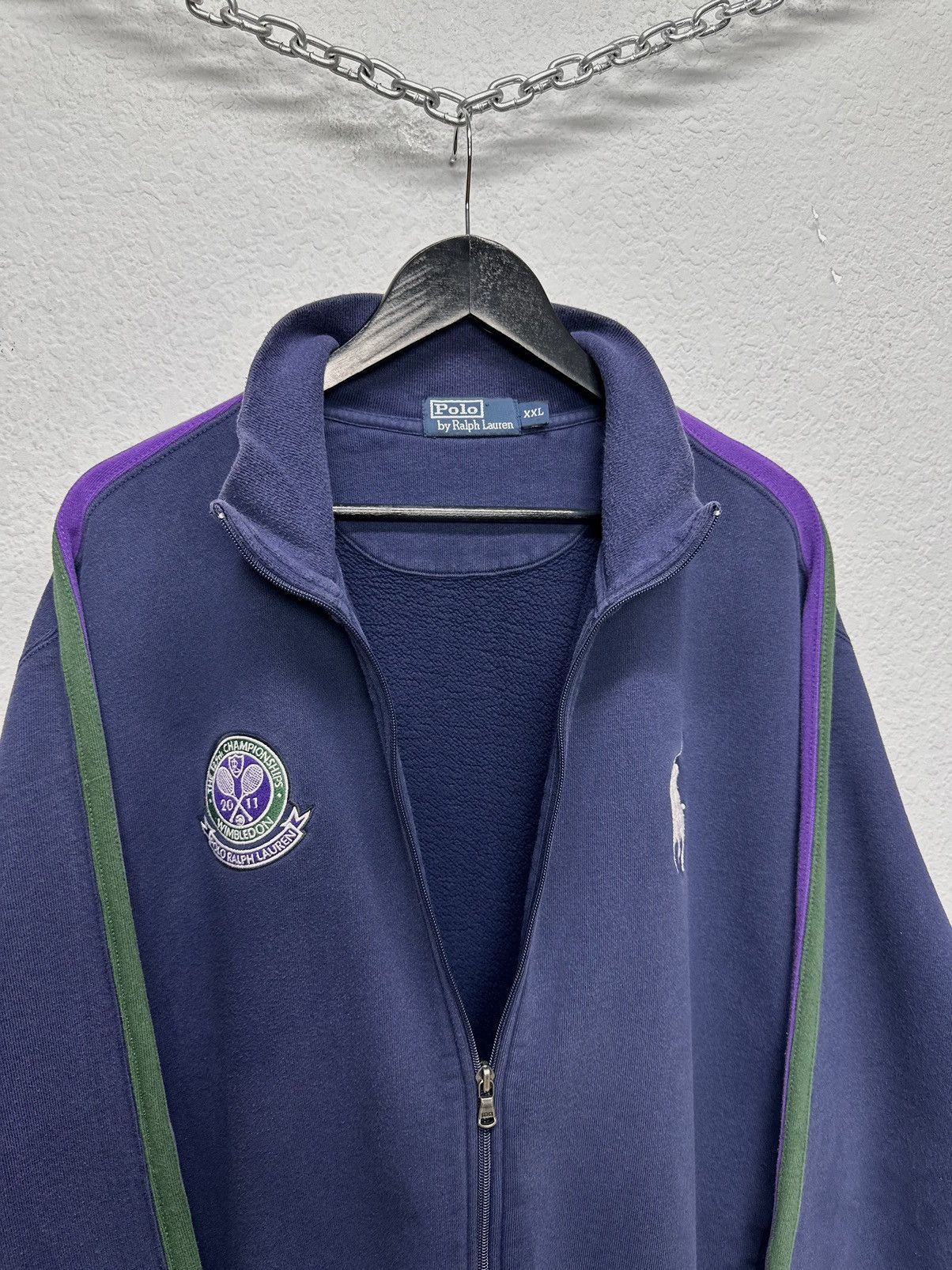 Polo Ralph Lauren VINTAGE POLO RALPH LAUREN WIMBLEDON 2011 ZIPPER FRONT Size US XXL / EU 58 / 5 - 6 Thumbnail