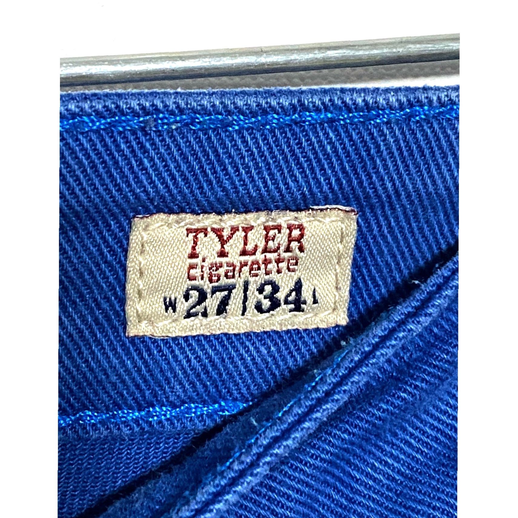 Denime Mek DNM Tyler Cigarette Jeans Womens 27x34 Denim Blue Stretch Casual Y2K Boho Jeans Womens 27x34 Denim Blue Stretch 5-Pocket Design Mens? Womens Size 27" / US 4 / IT 40 - 6 Thumbnail