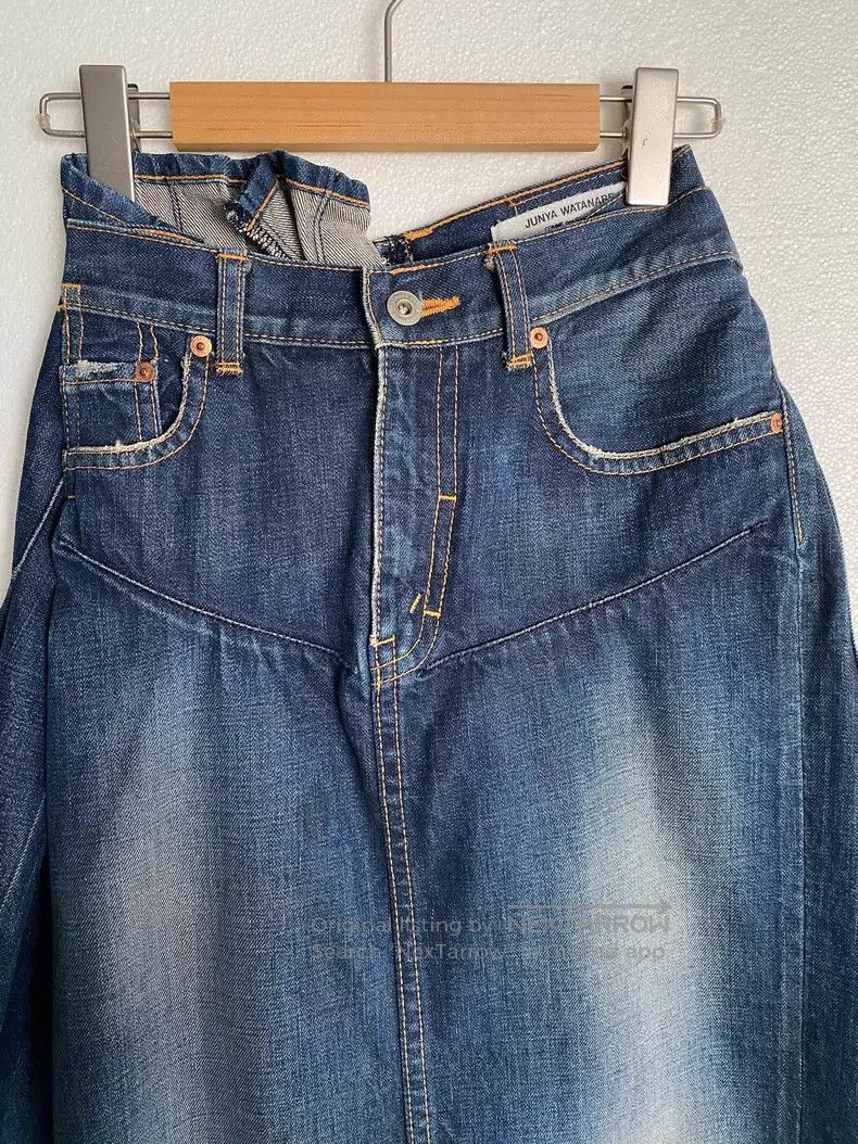 Junya Watanabe JUNYA WATANABE size S Asymmetrical Patchwork Washed Denim S Size 23" - 5 Thumbnail