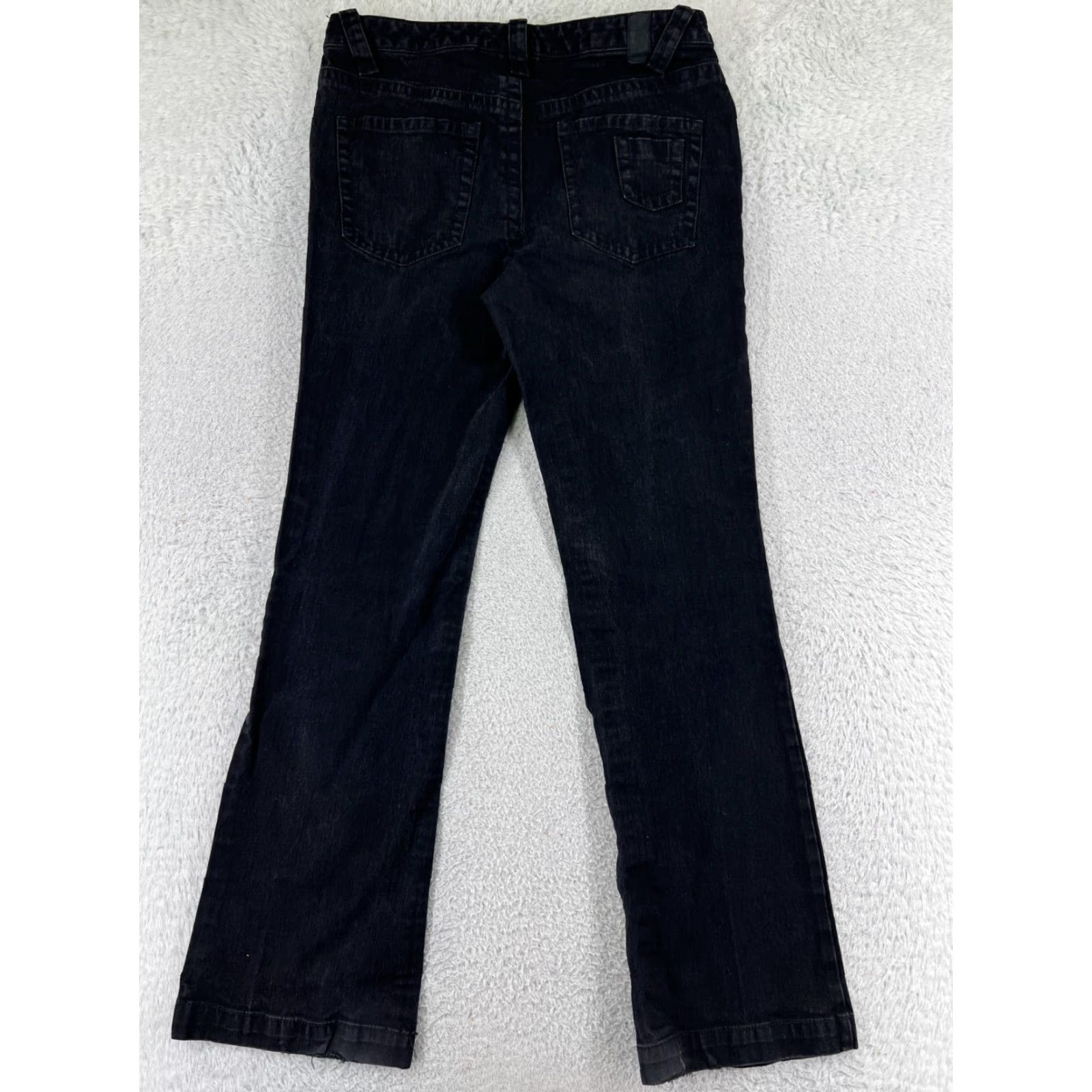 Tommy Hilfiger Tommy Hilfiger Jeans Womens 10 Black Denim Bootcut Mid Hipster Size 32" / US 10 / IT 46 - 2 Thumbnail