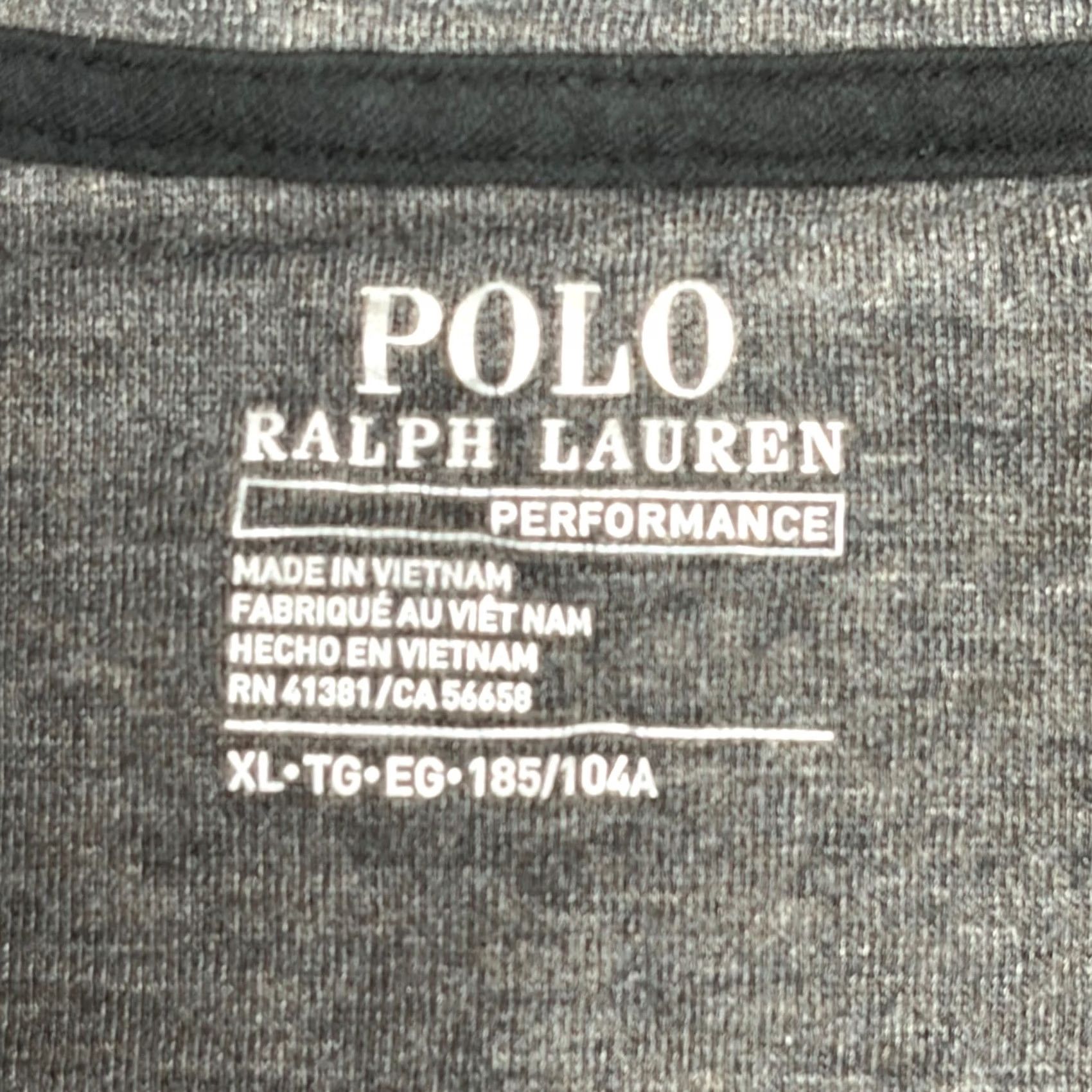 Polo Ralph Lauren Polo Ralph Lauren Performance Mens XL Black Quarter Zip Pullover Sweatshirt Size US XL / EU 56 / 4 - 4 Thumbnail