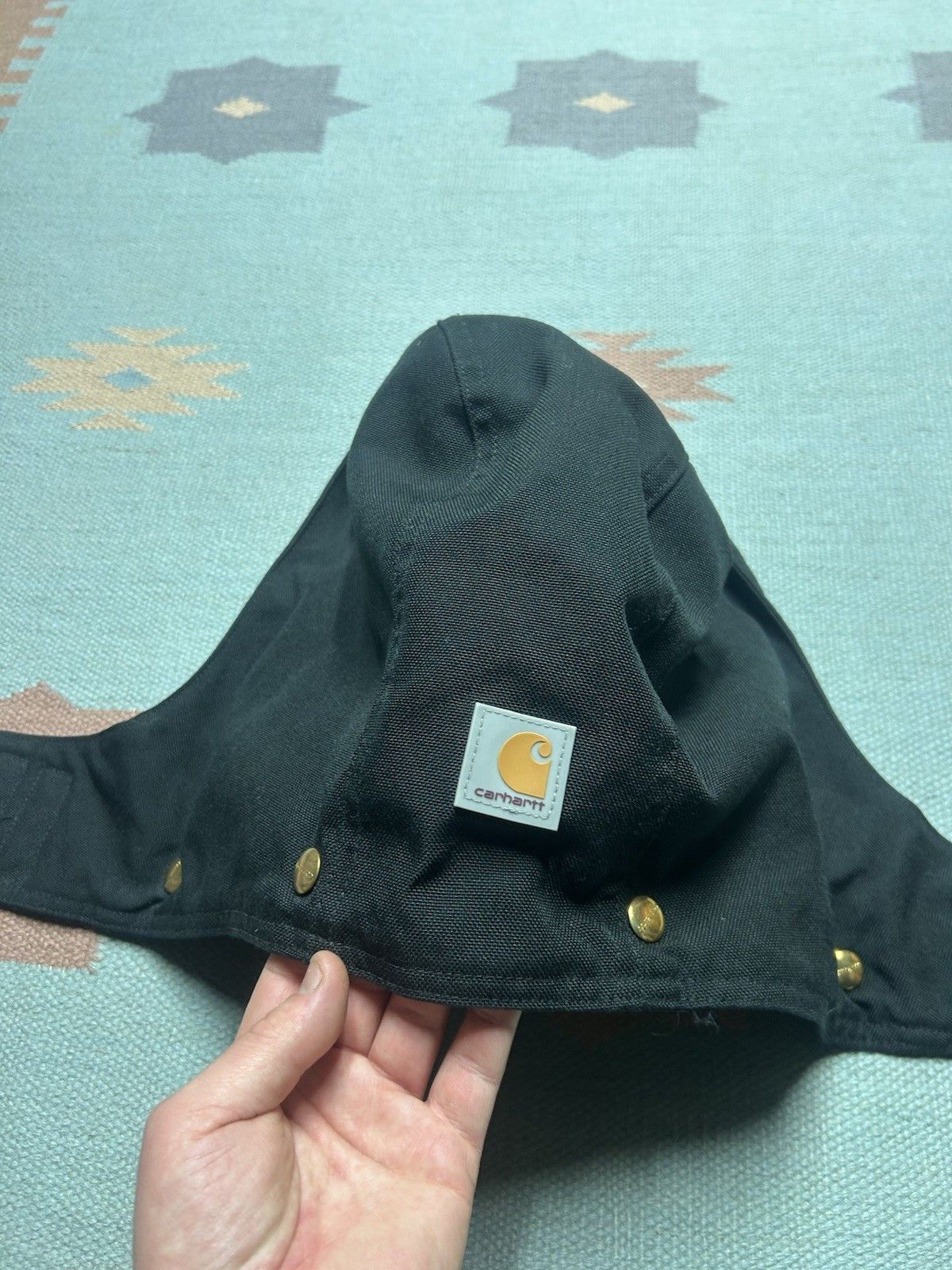 Vintage Carhartt Yukon Insulated Quilted Canvas Hood 102364 001 S-XL Size ONE SIZE - 6 Thumbnail