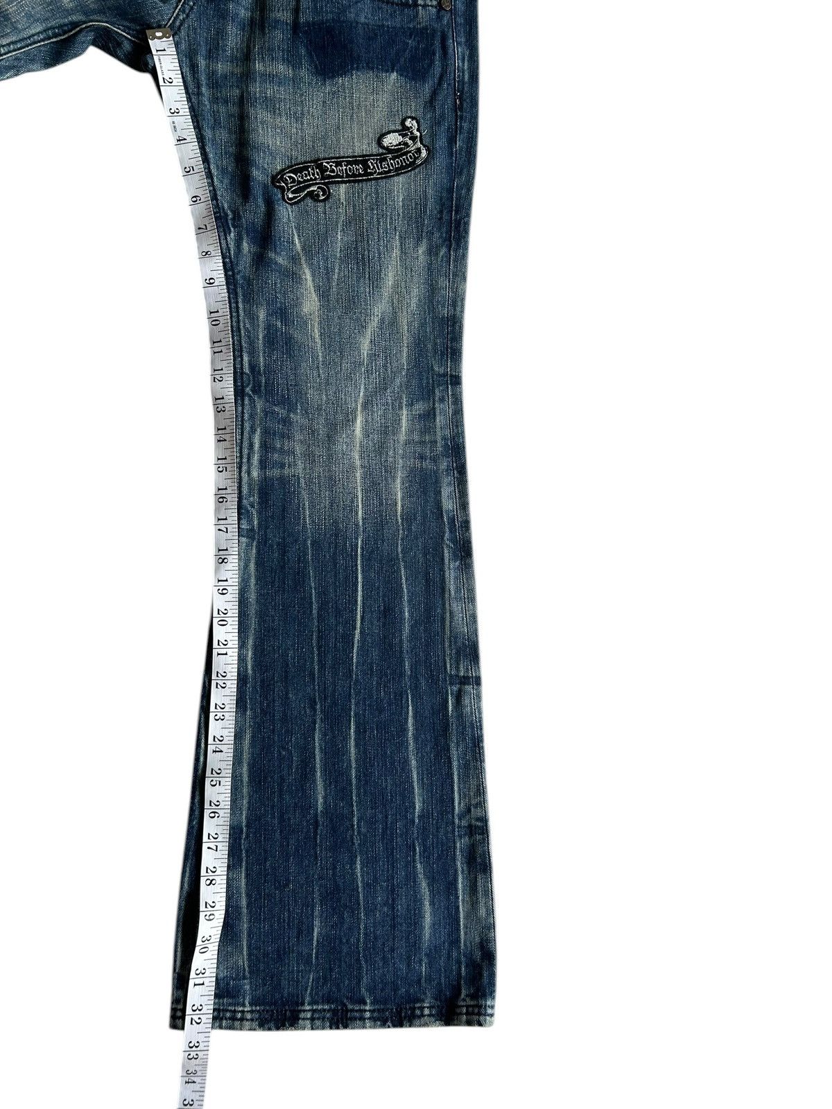 Kapital Flare Japanese Punk Style Distressed Denim Jeans Size US 32 / EU 48 - 23 Thumbnail