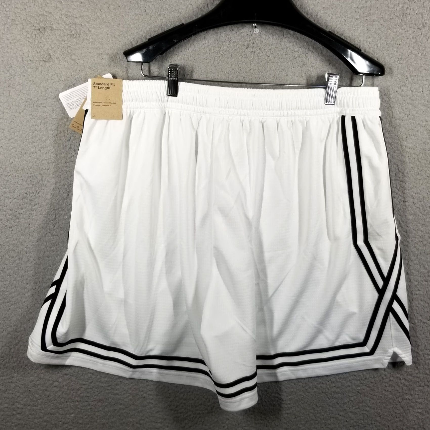 Nike Nike Women's Dri-FIT Basketball Shorts White / Black Size XXL Size 40" / US 18 - 2 Thumbnail