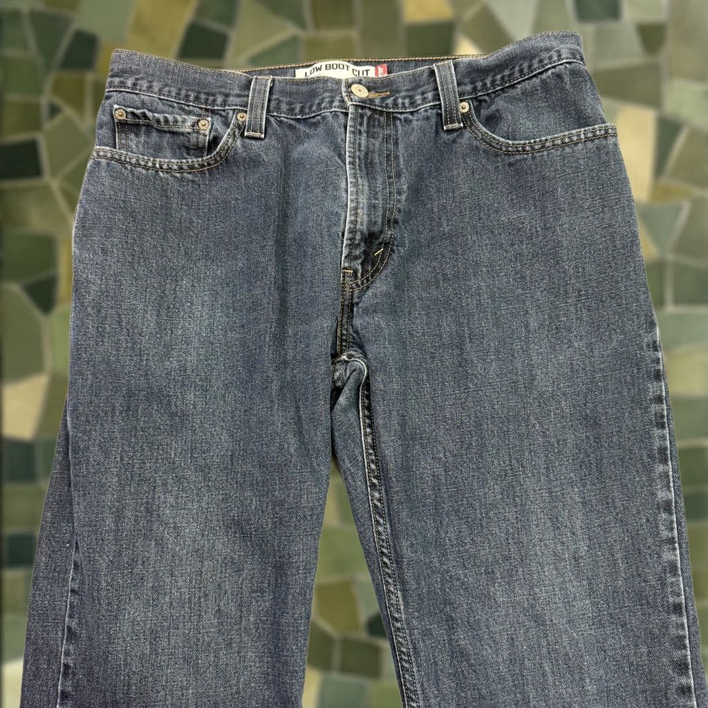 Levi's Vintage Levis 527 Low Rise Bootcut Jeans Black Faded Y2K