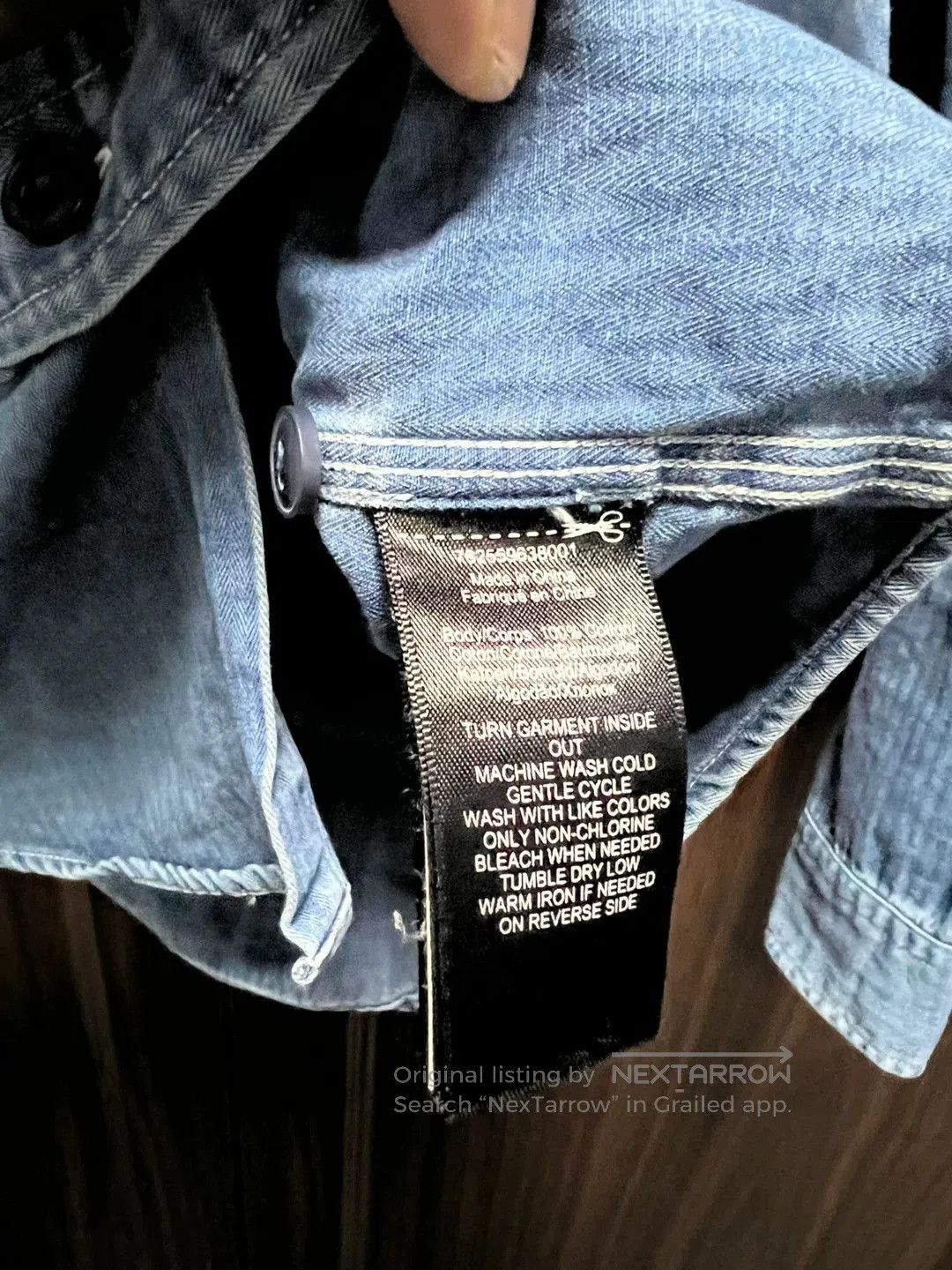 RRL Ralph Lauren RRL Denim Long Sleeve Shirt in Blue. Size US XS / EU 42 / 0 - 6 Thumbnail