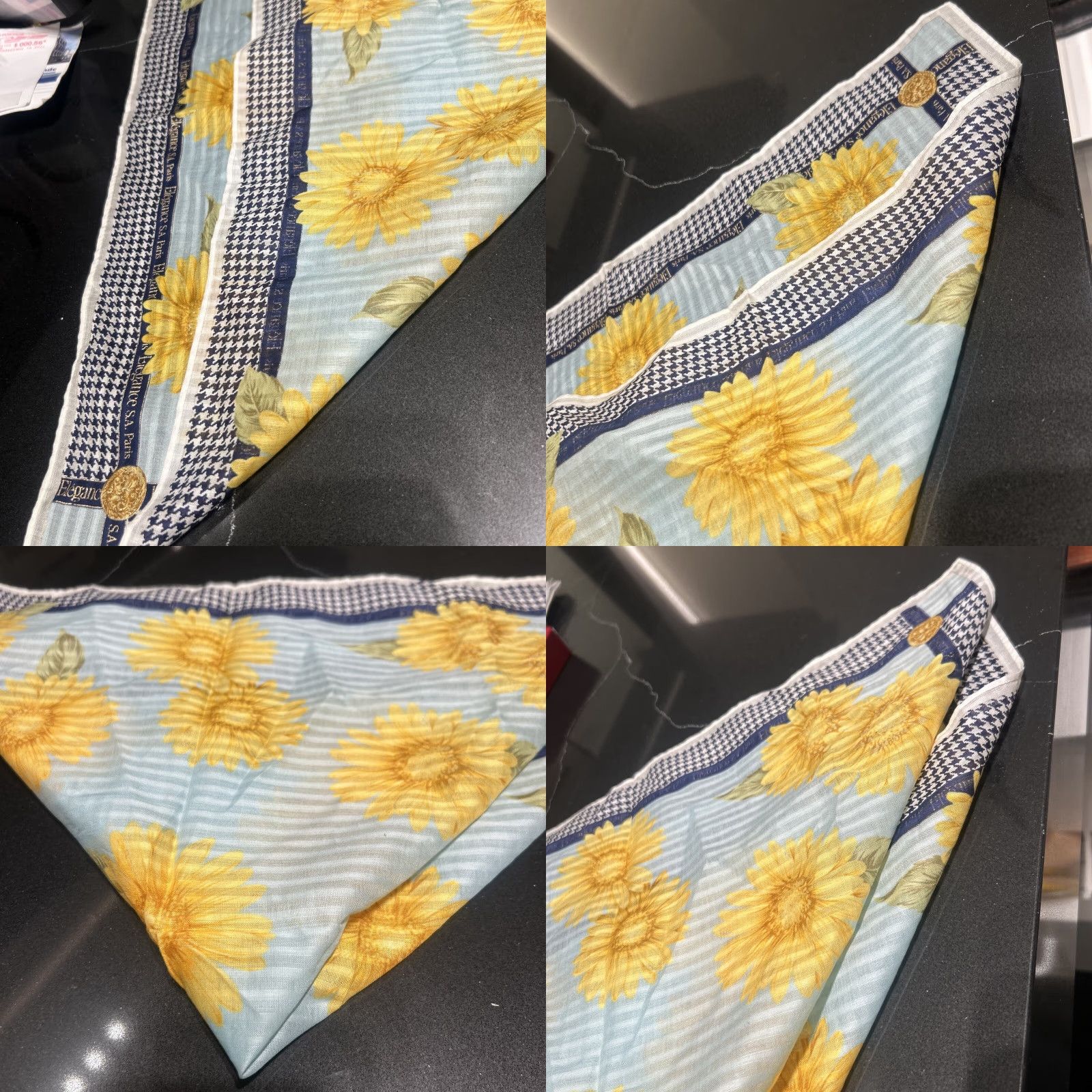 VINTAGE Elegance Paris Silk Scarf 19\