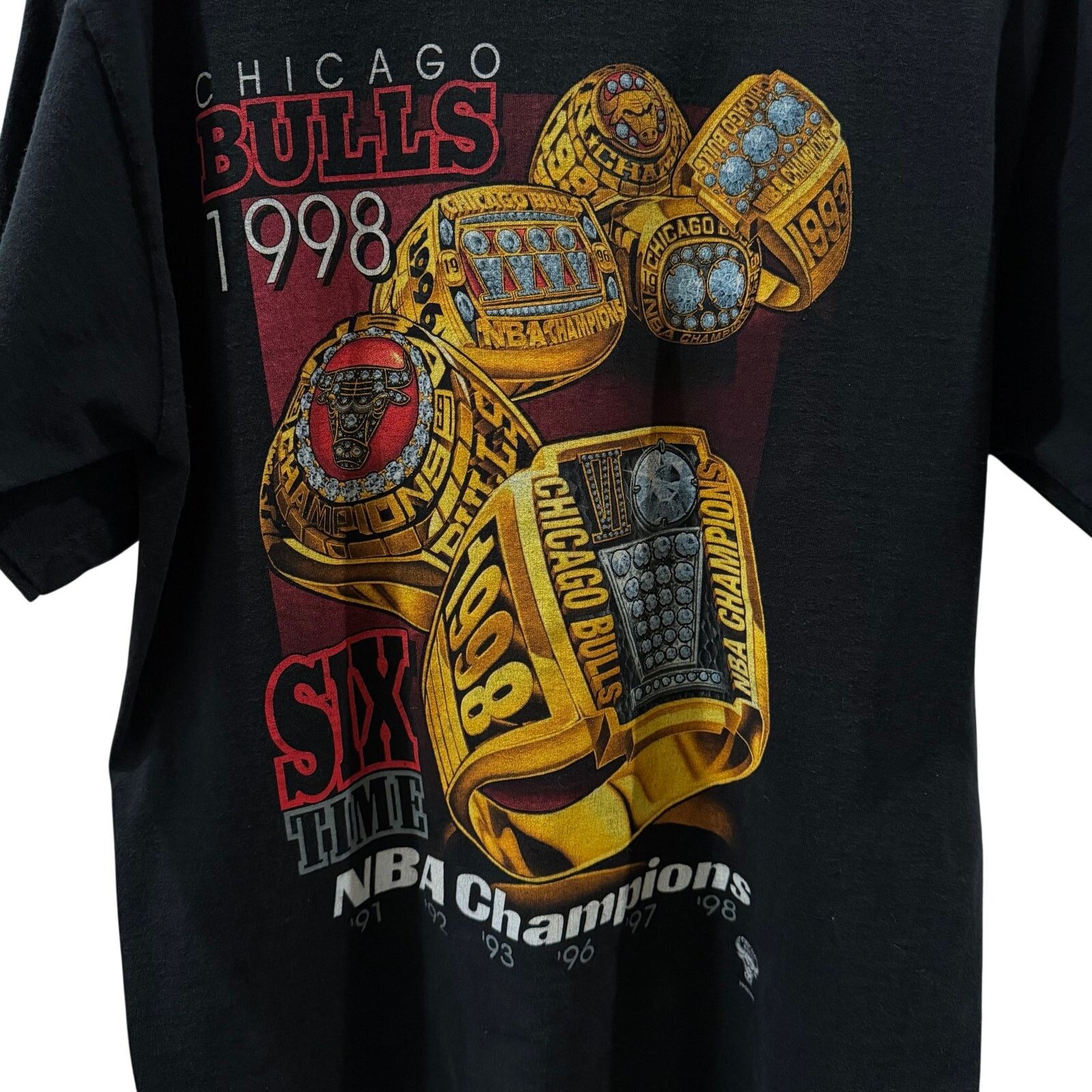 Pro Player Vintage 90s Chicago Bulls Champions Tee Pro Player Large Size US L / EU 52-54 / 3 - 9 Thumbnail